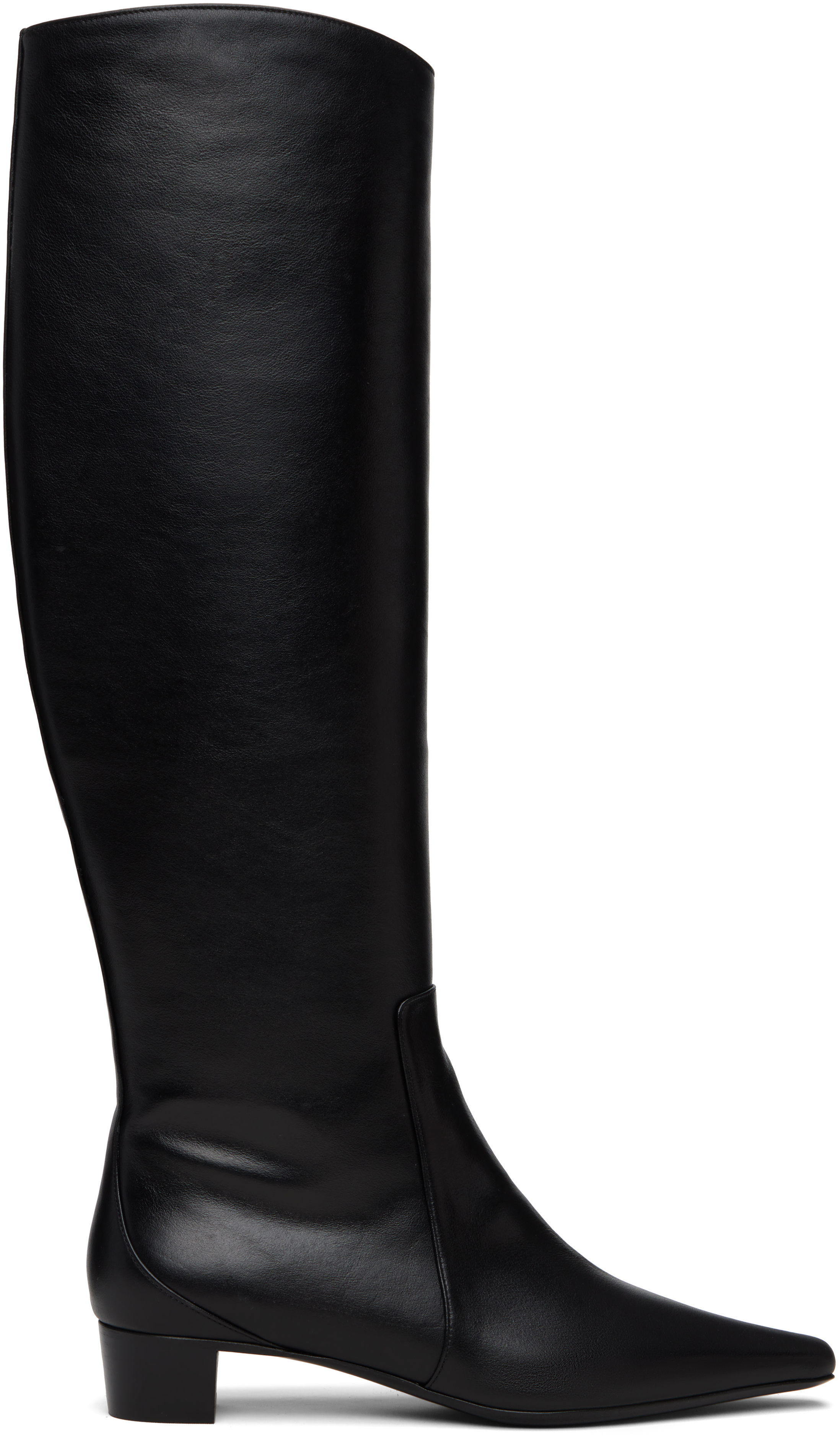 By Far Pascal Nappa Leather High Boots In Black