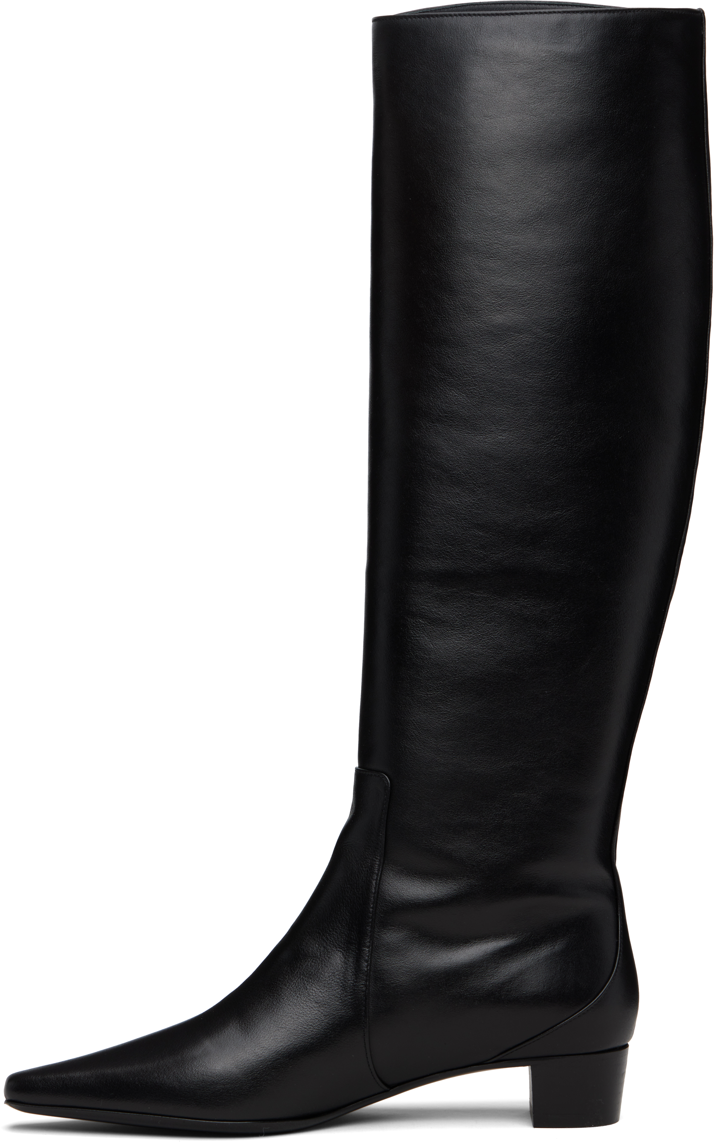 By Far Pascal Nappa Leather High Boots In Black