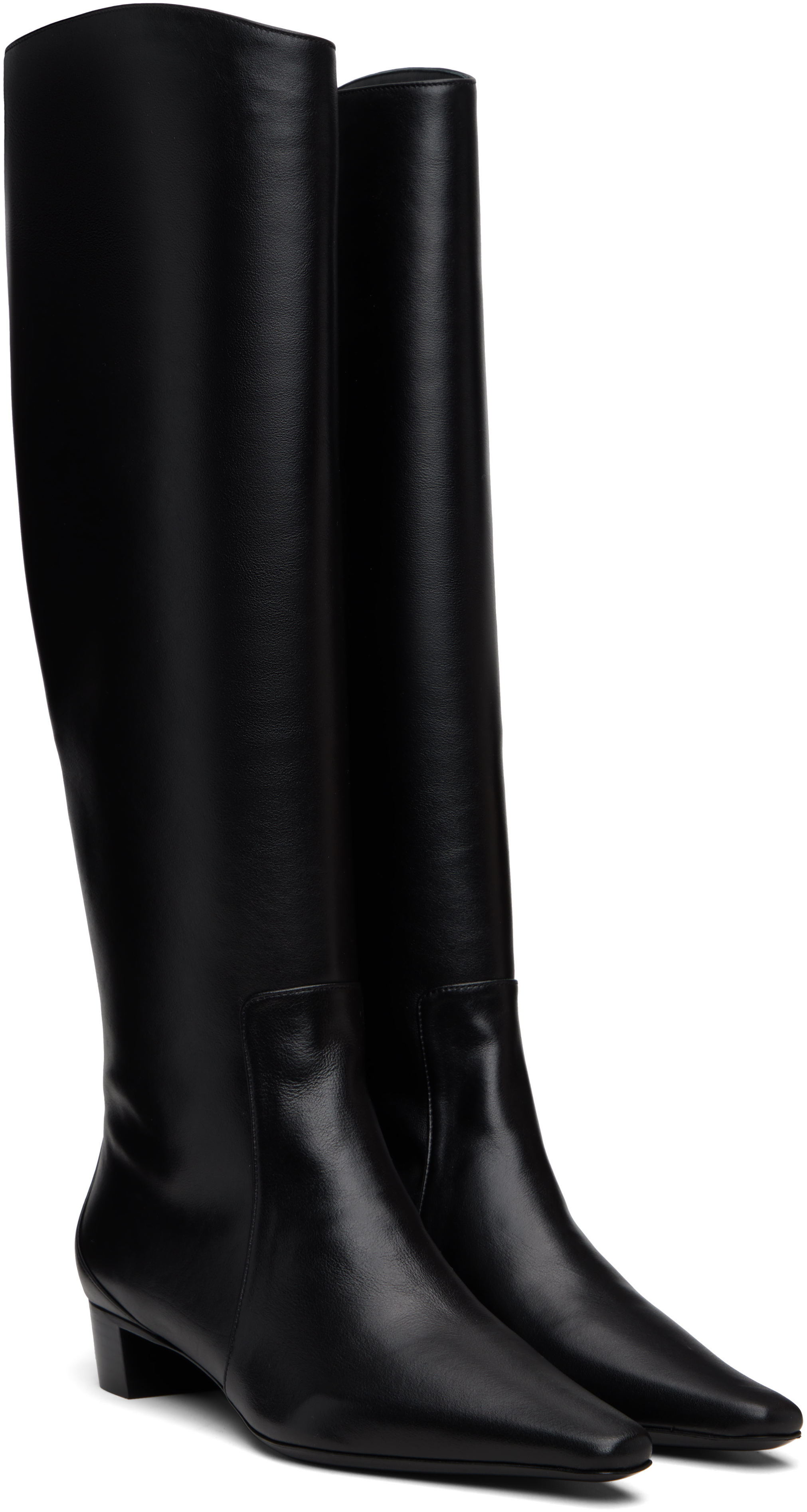 By Far Pascal Nappa Leather High Boots In Black