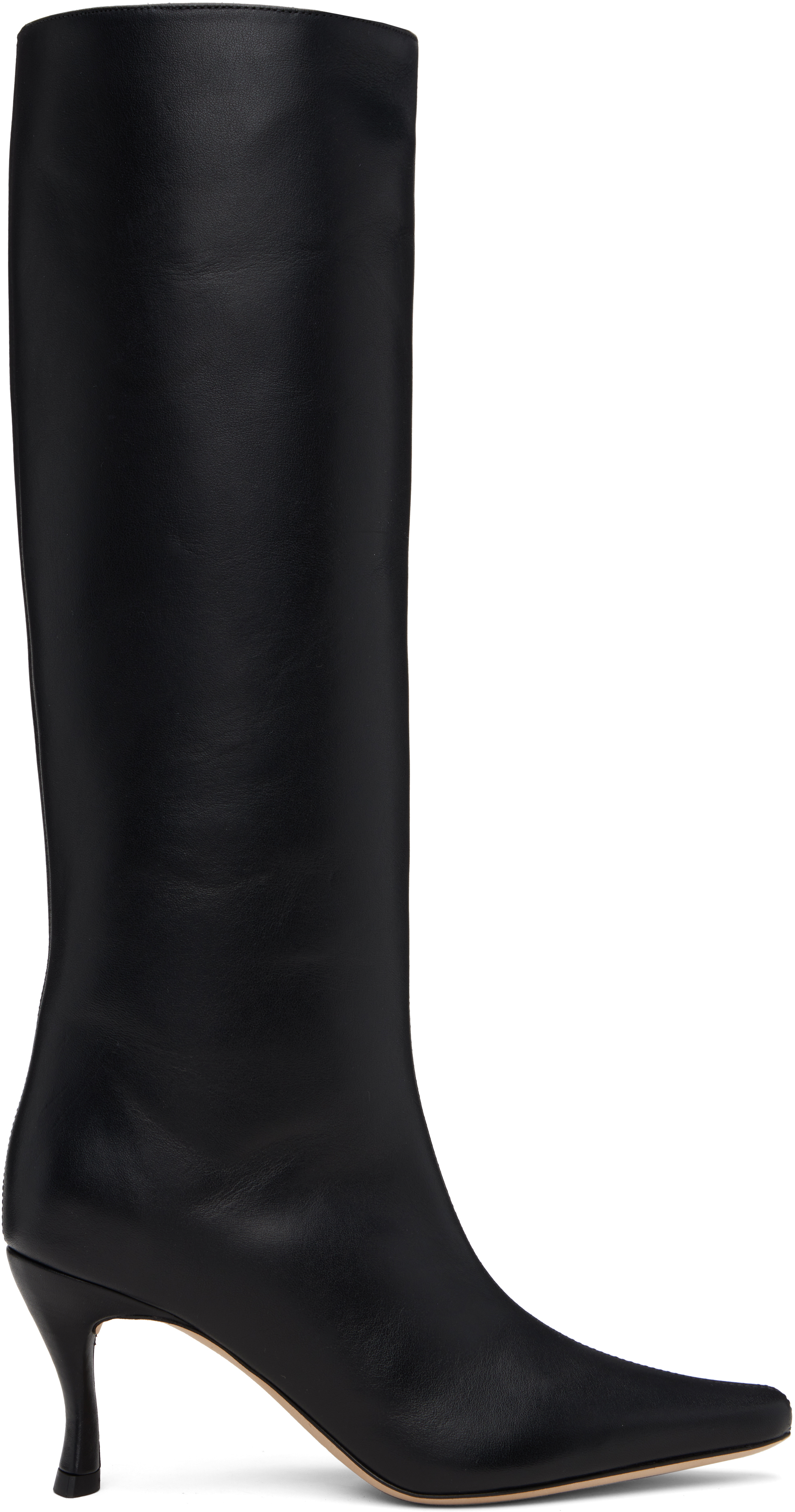 By Far Black Stevie 42 Knee-high Tall Boots In Multi
