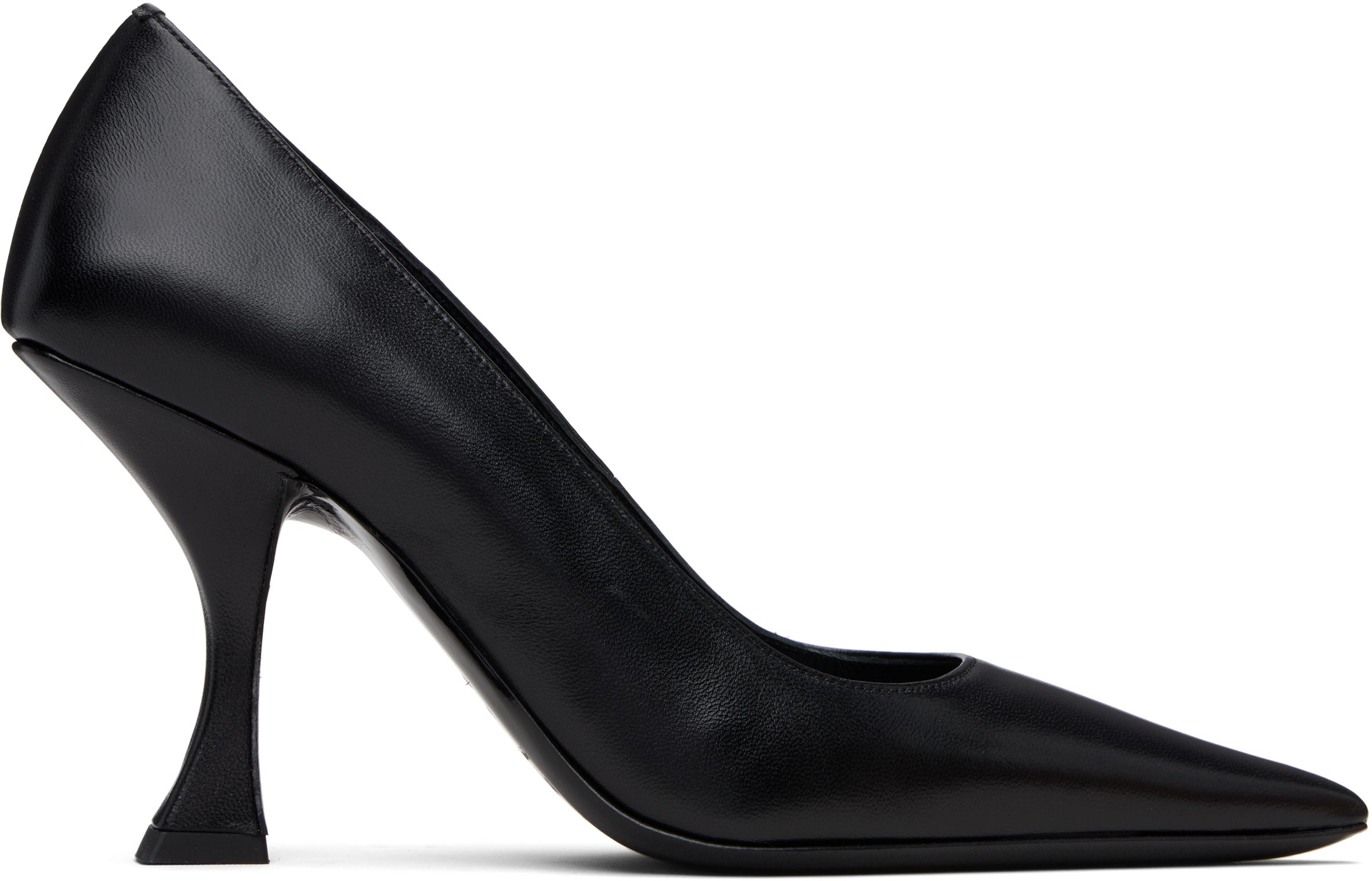 By Far Ssense Exclusive Black Viva Heels In Multi