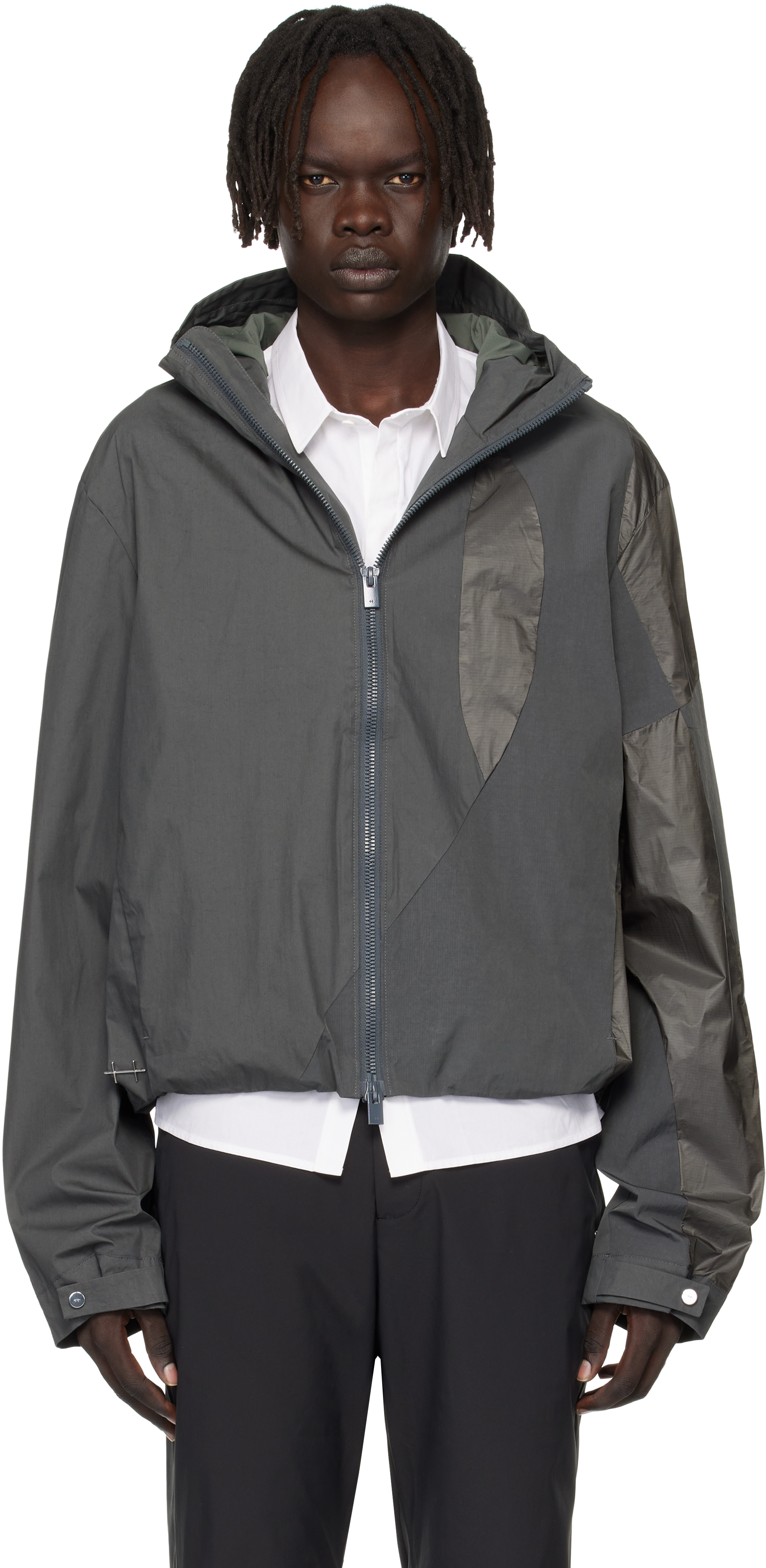 Heliot Emil Gray Polarize Jacket In Gray