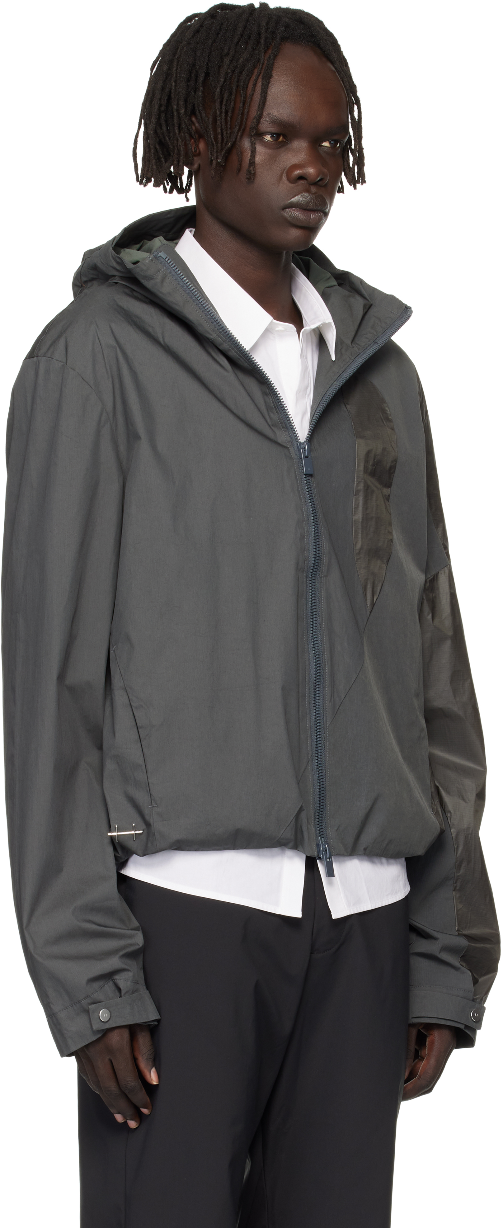 Heliot Emil Gray Polarize Jacket In Gray