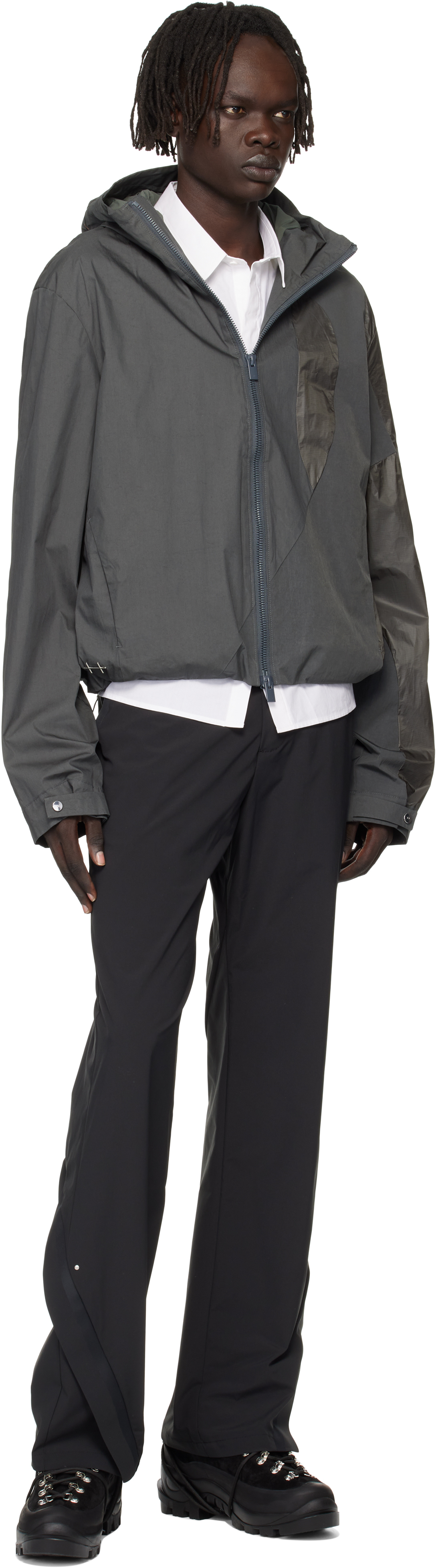 Heliot Emil Gray Polarize Jacket In Gray