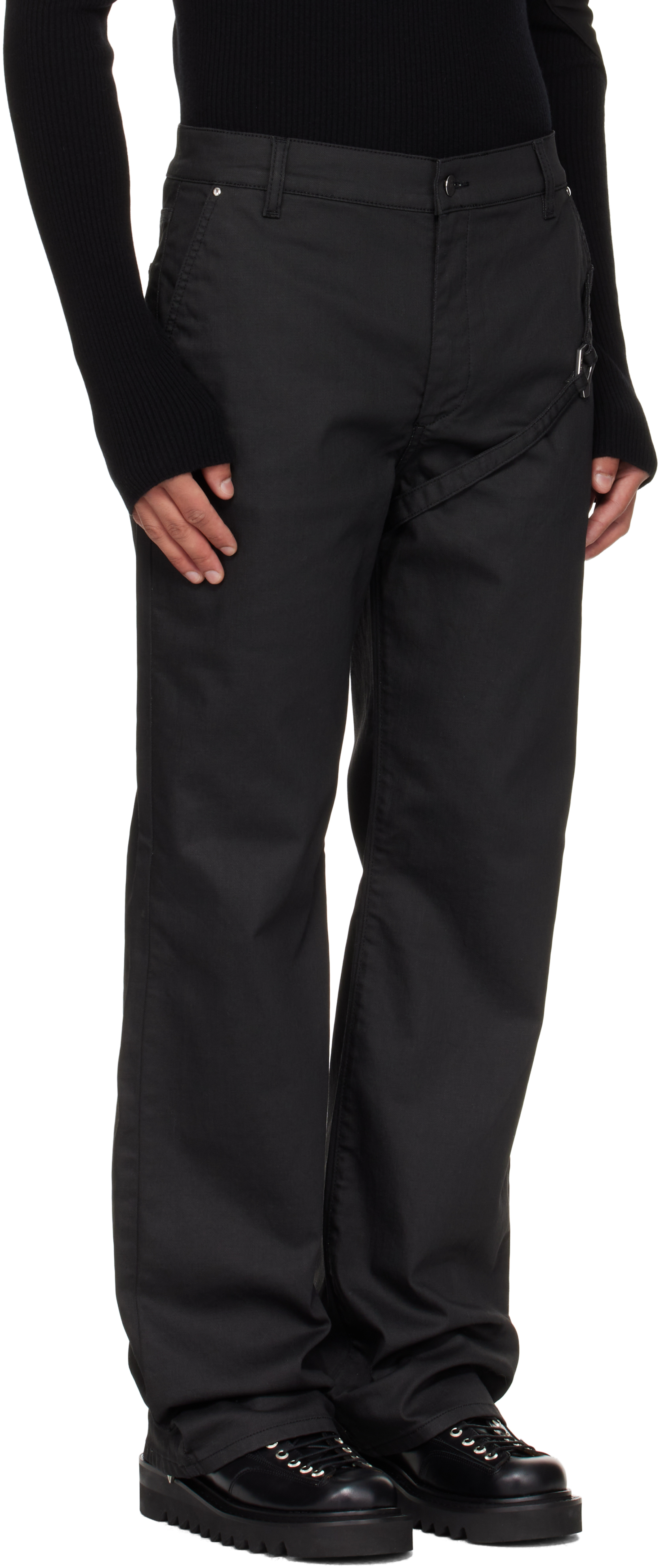 Heliot Emil Transmittance Jeans In Black