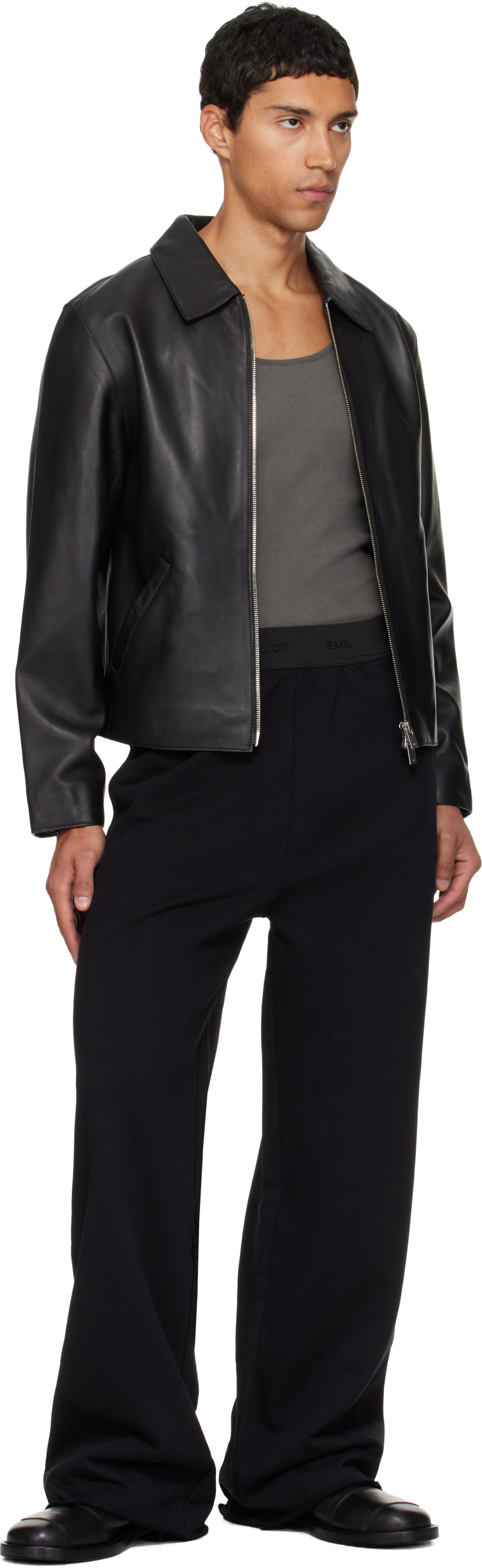 Heliot Emil Black Plannar Sweatpants In Black