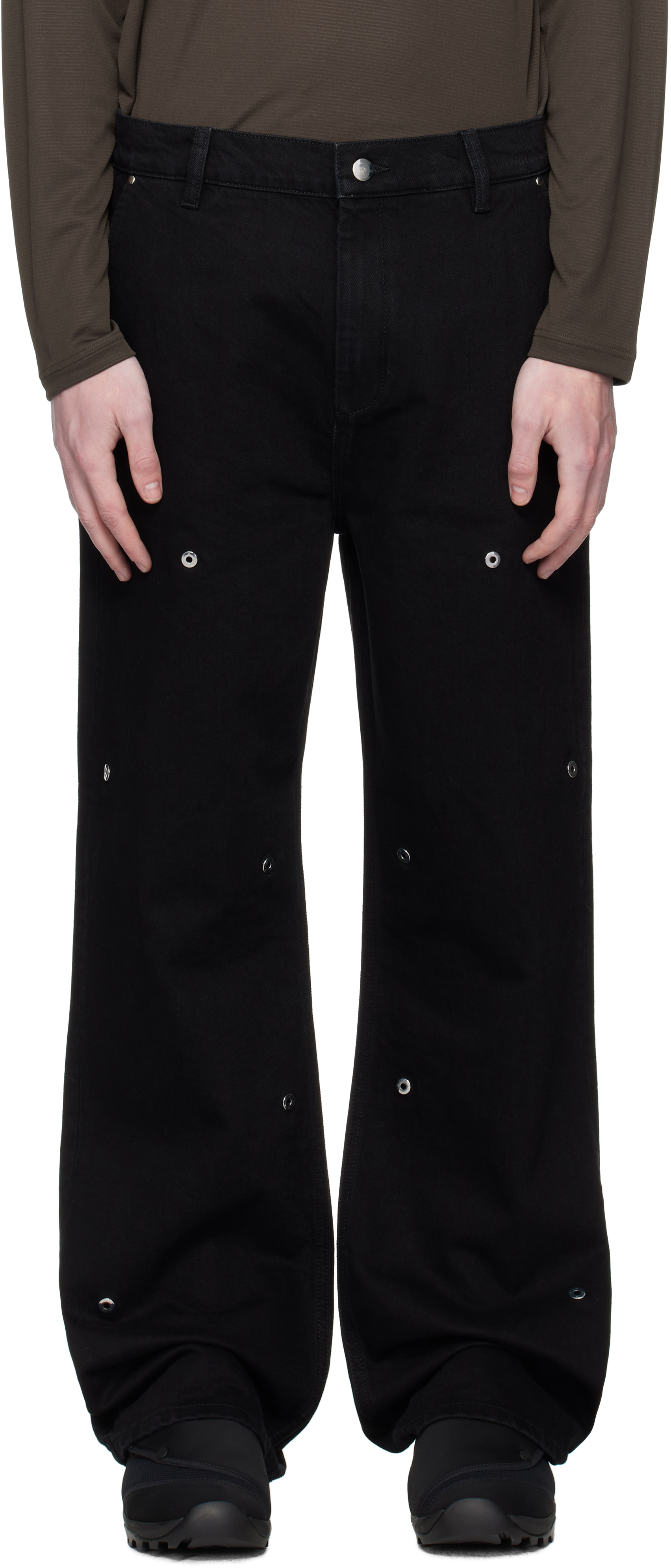Black Lux Jeans by HELIOT EMIL on Sale