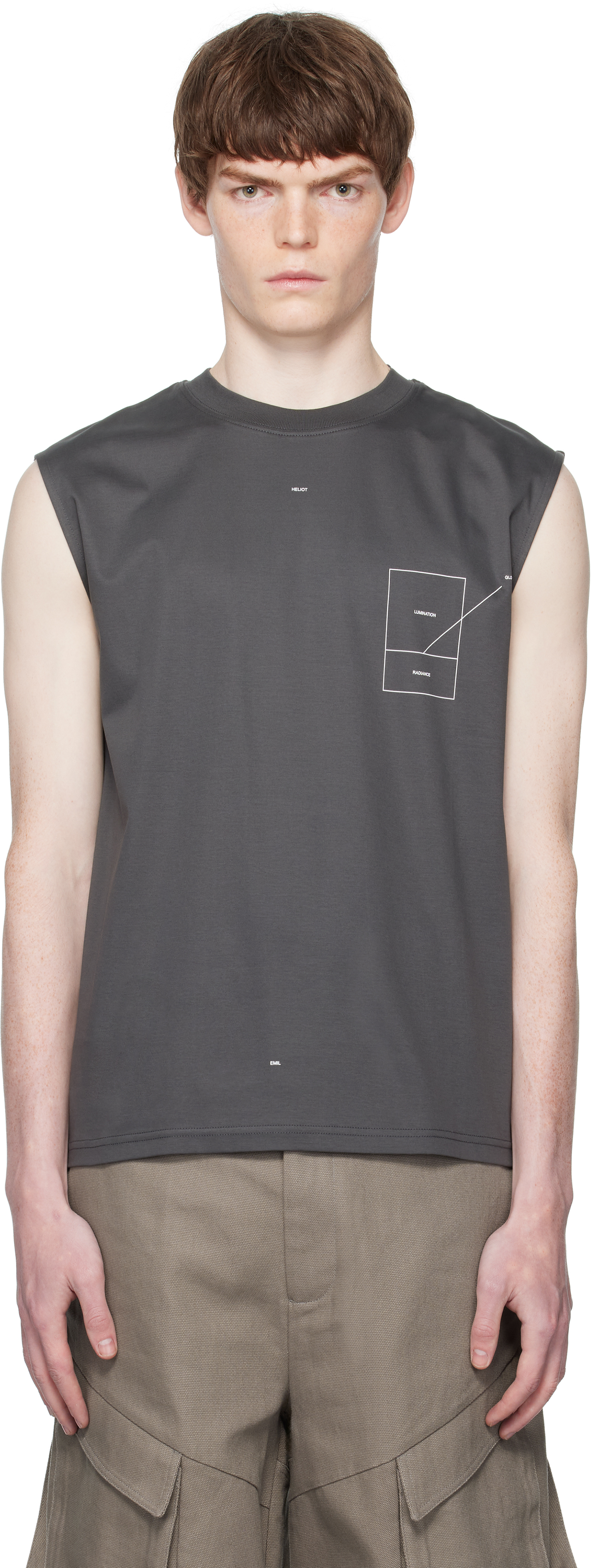 Gray Retina Tank Top