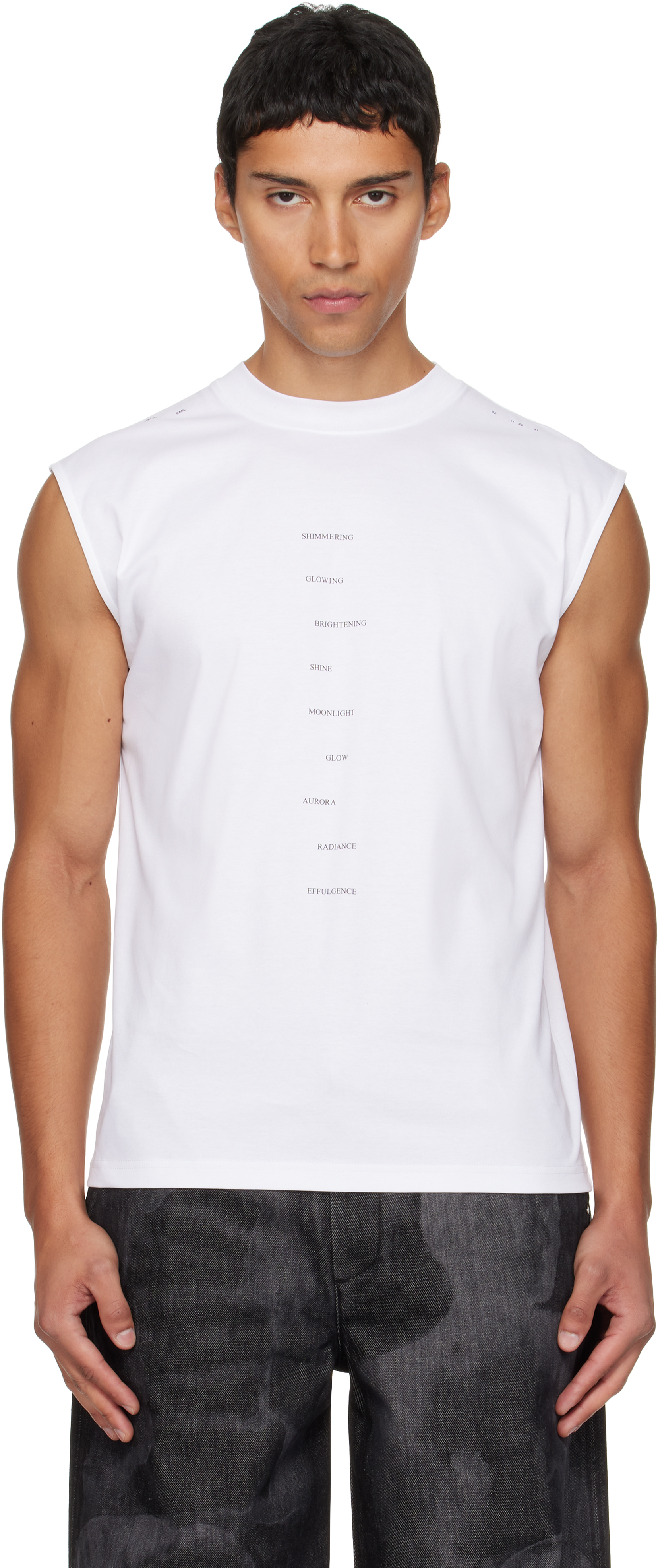 Heliot Emil White Effulgence Tank Top In White