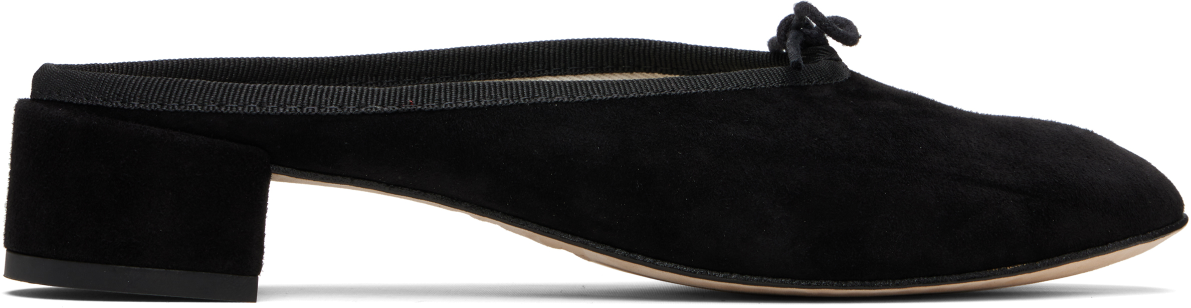 【関税込み】Repetto ブラック Camille ミュール Repetto: Black Camille Mules | SSENSE