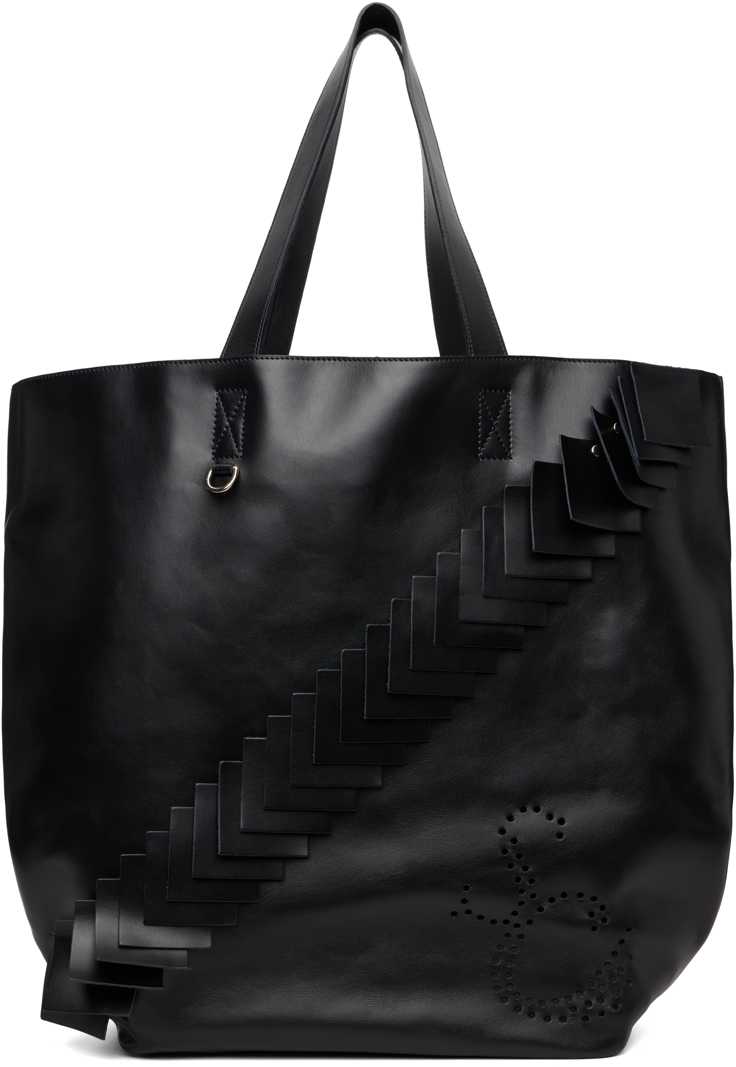 stefan cooke バッグ Stefan Cookeのブラック レザー パッチ トートバッグがセール中