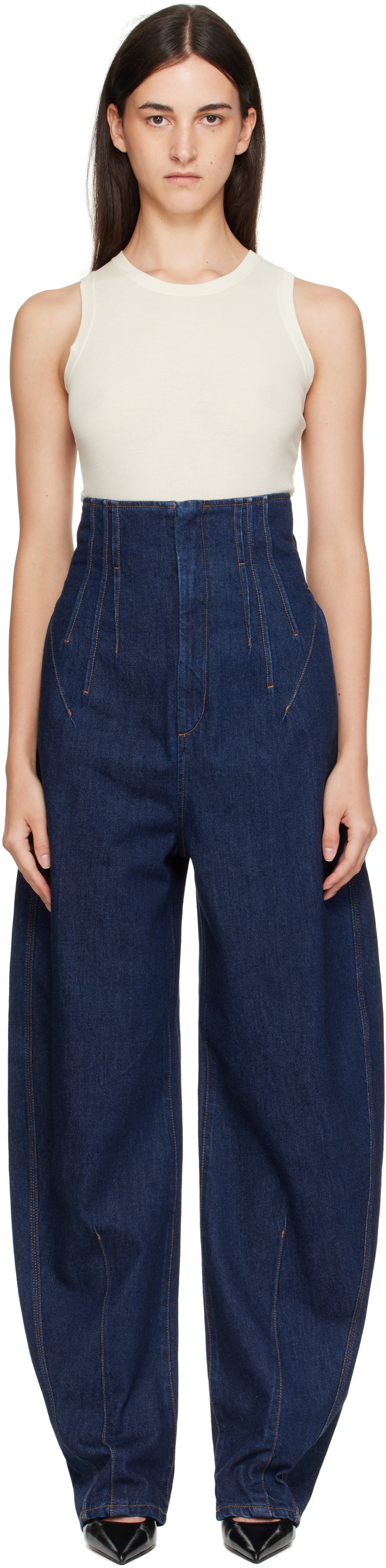 Sportmax Blue Riga Jeans In Blue