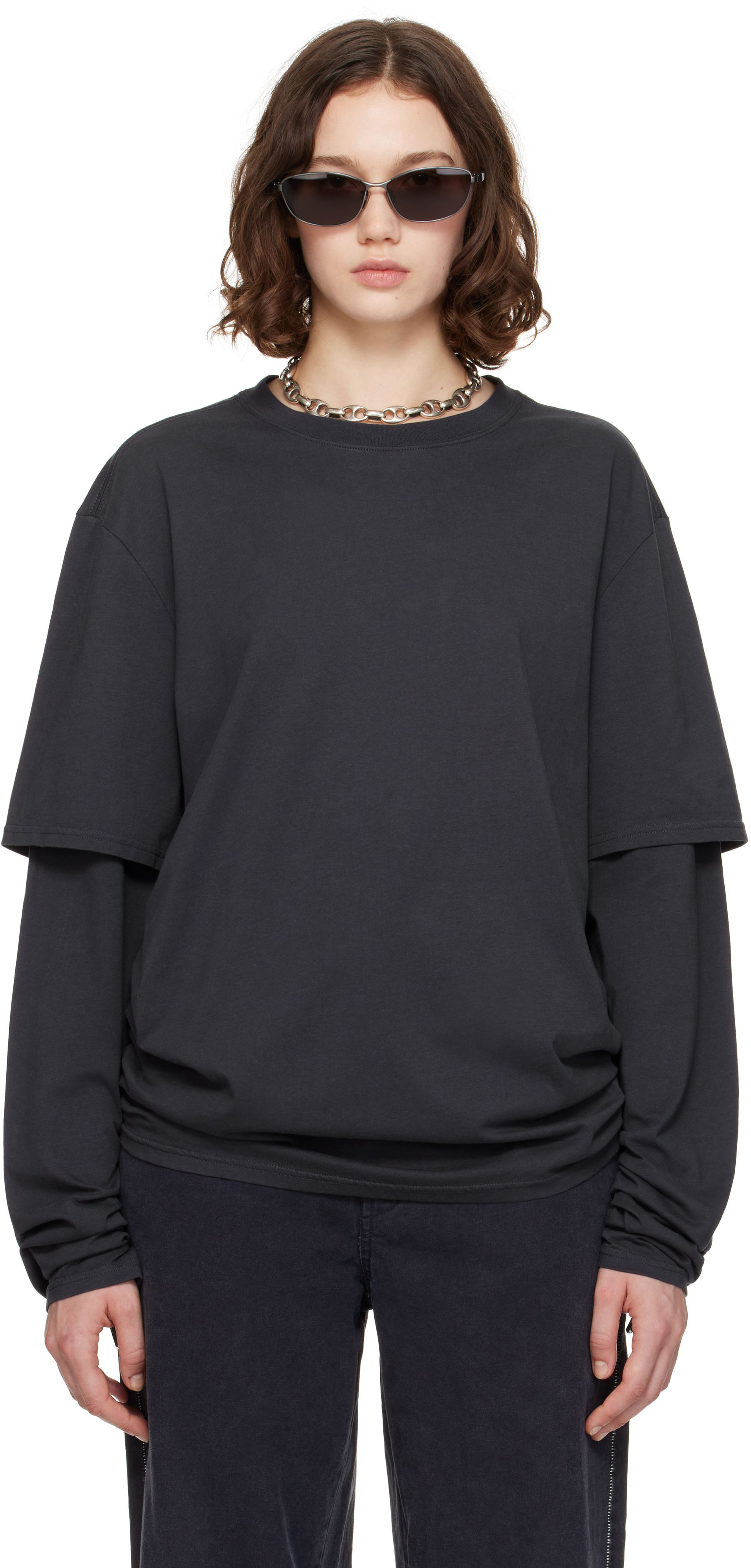 【関税込み】Still Kelly Tシャツ Still Kelly: Black Layered 'Winner' T-shirt | SSENSE