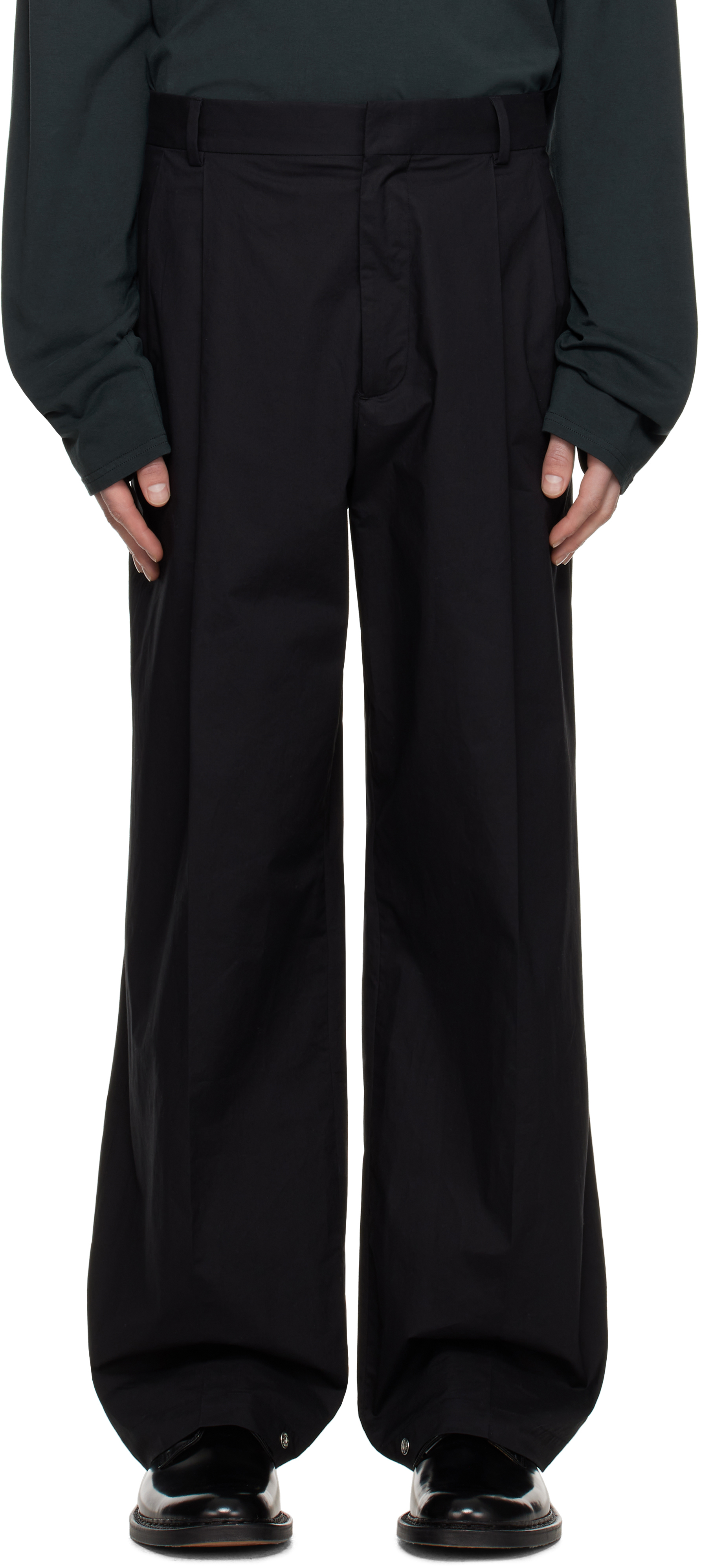 Still Kelly Black Pleated Trousers