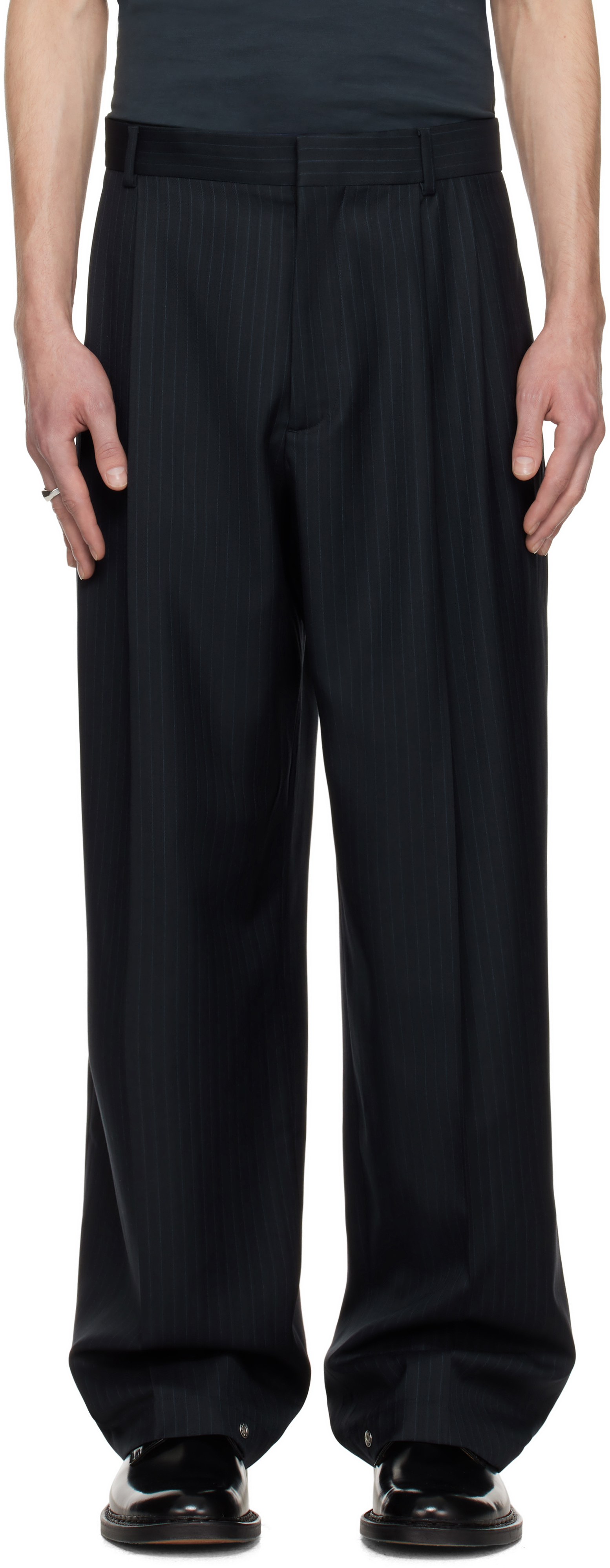 Still Kelly Navy Tailored Trousers