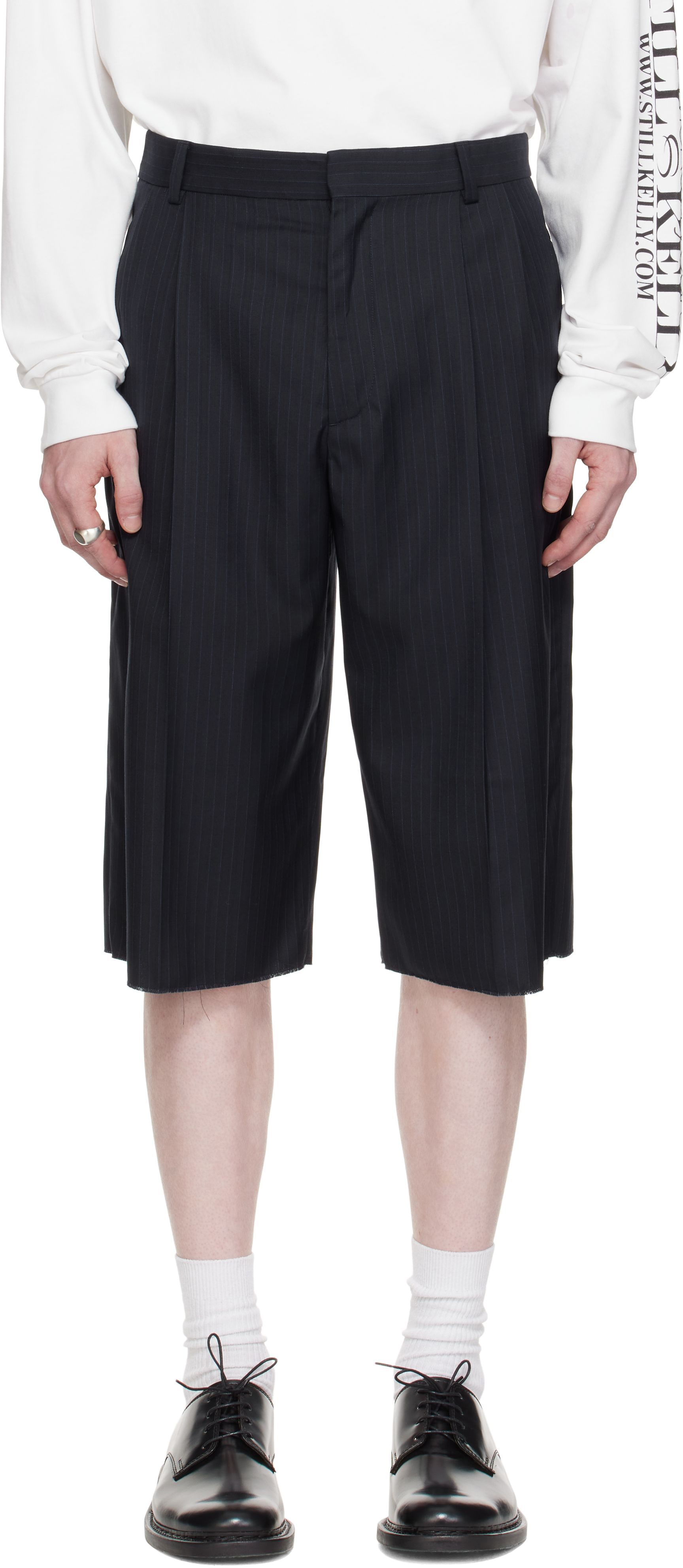 Still Kelly Navy Tailored Shorts
