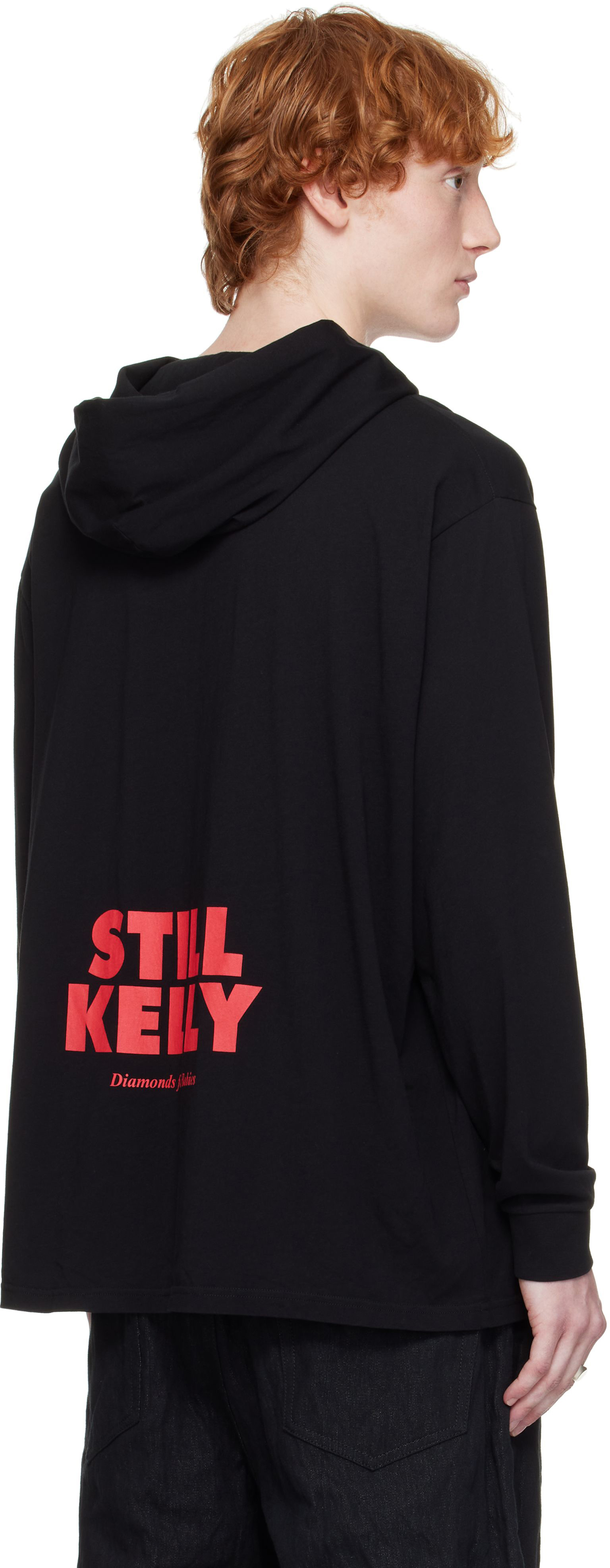 Still Kelly Black Hoodie T-shirt In Black