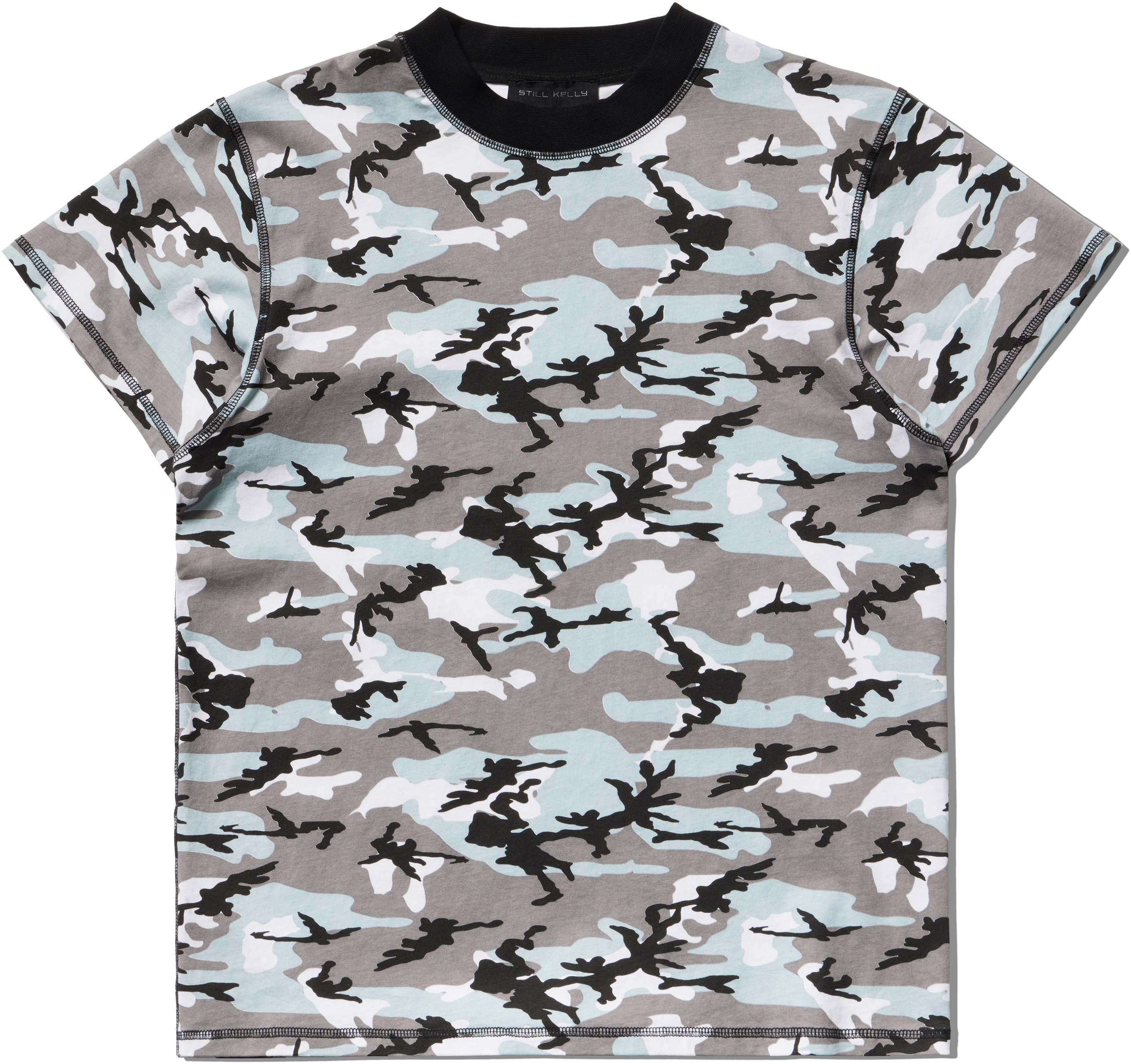 Still Kelly Gray Camo Baby T-shirt In Multi