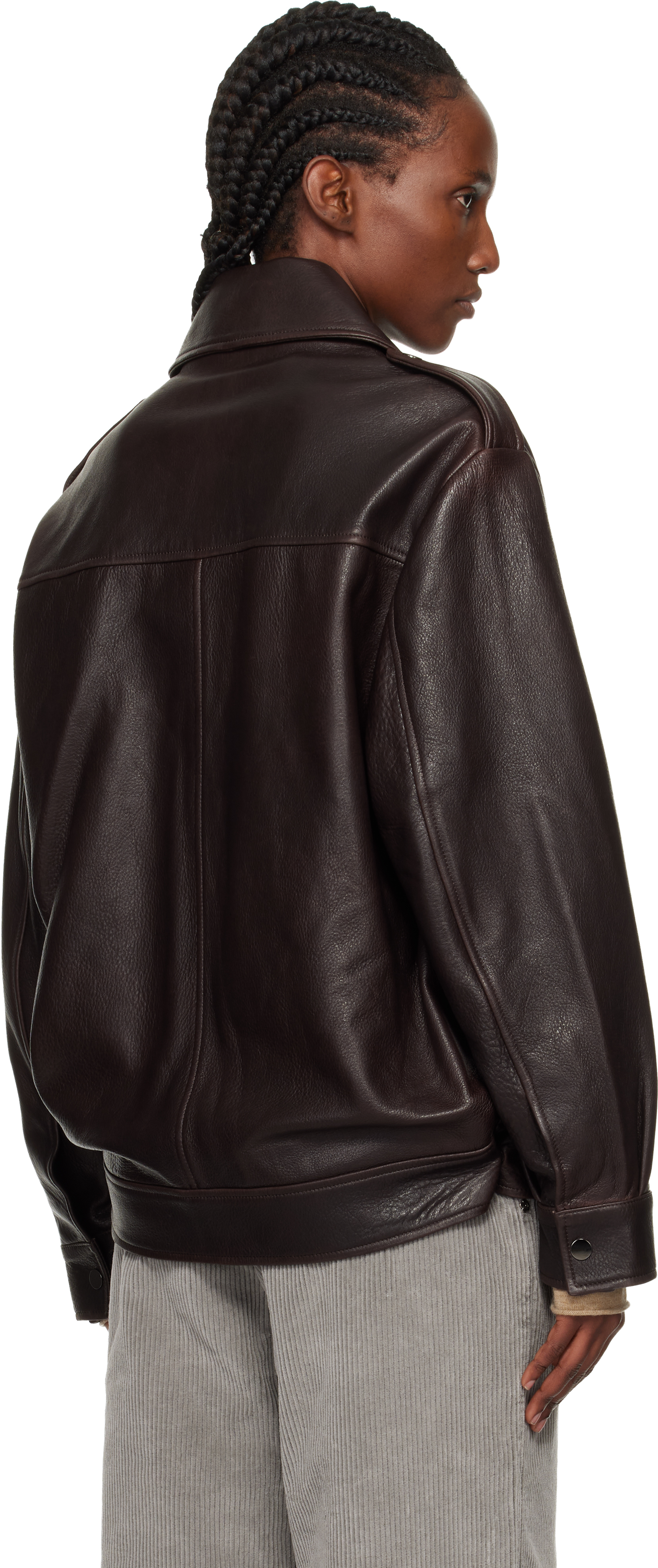 Nour Hammour Brown Drey 'the It Girl' Jacket In Brown