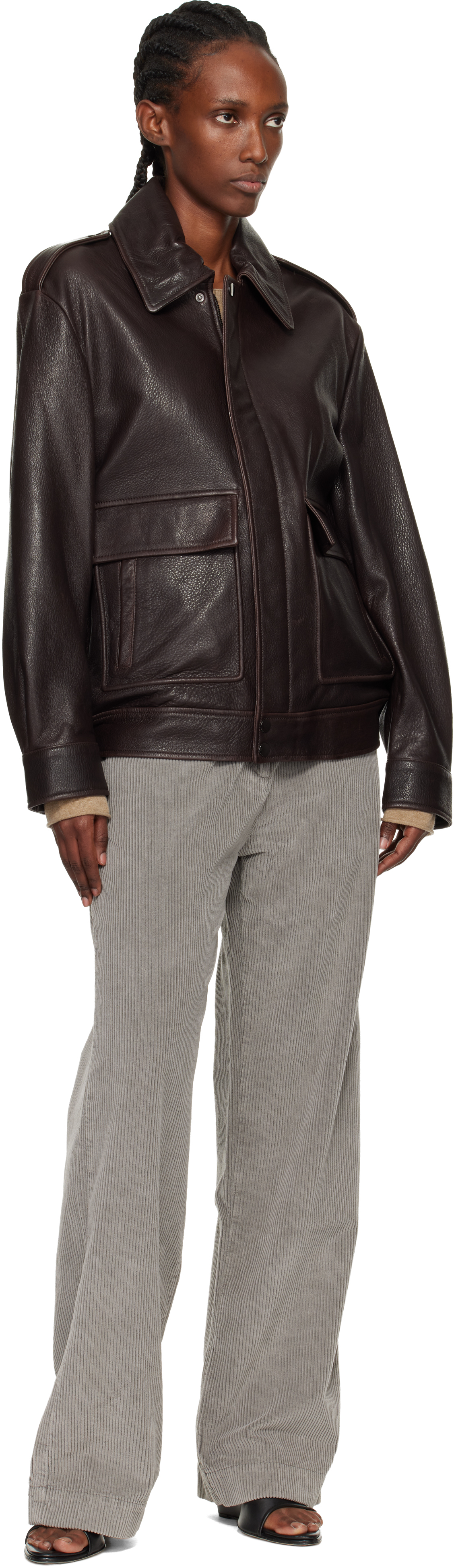 Nour Hammour Brown Drey 'the It Girl' Jacket In Brown