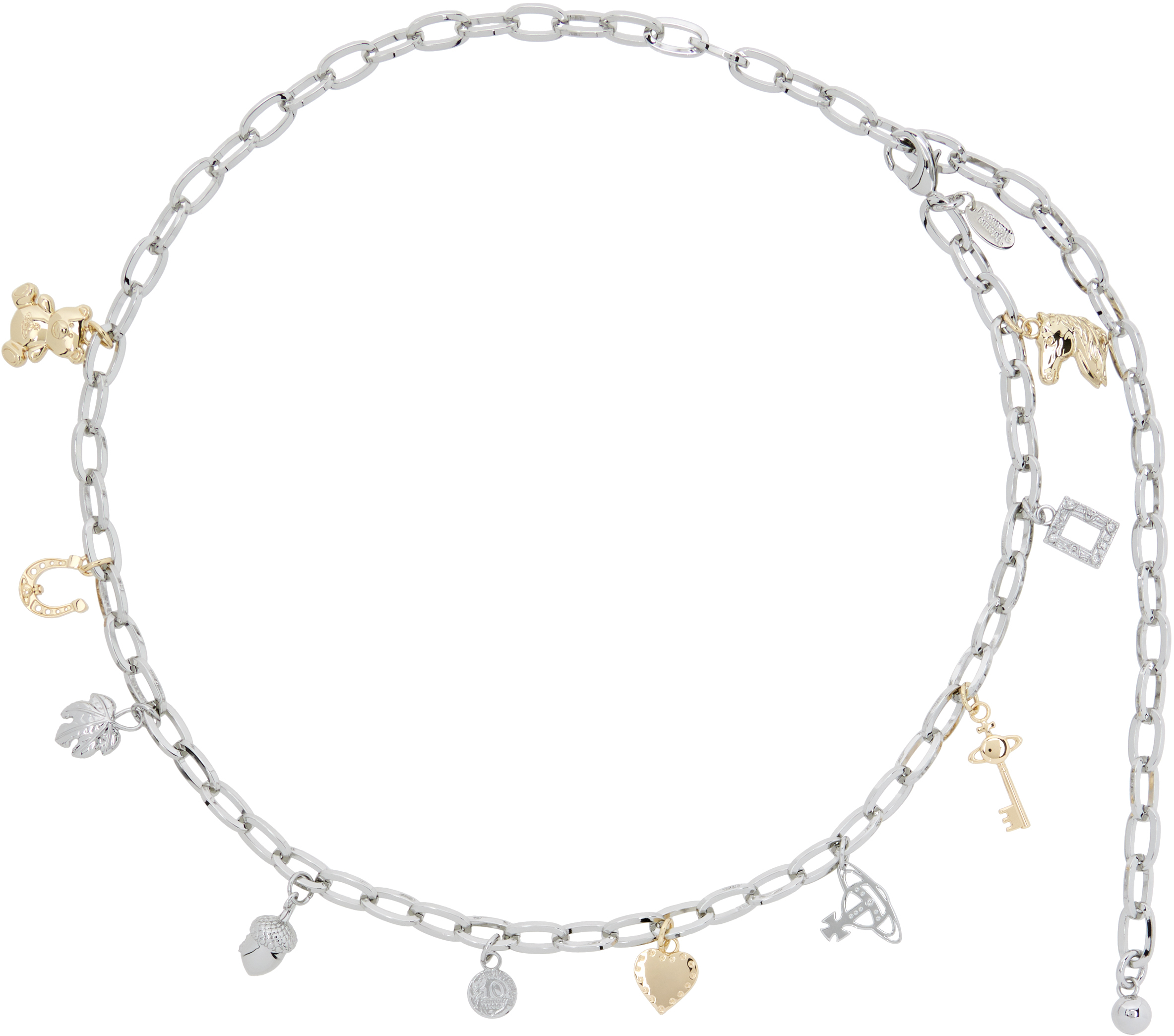 Vivienne Westwood Silver & Gold Multi Charm Belt
