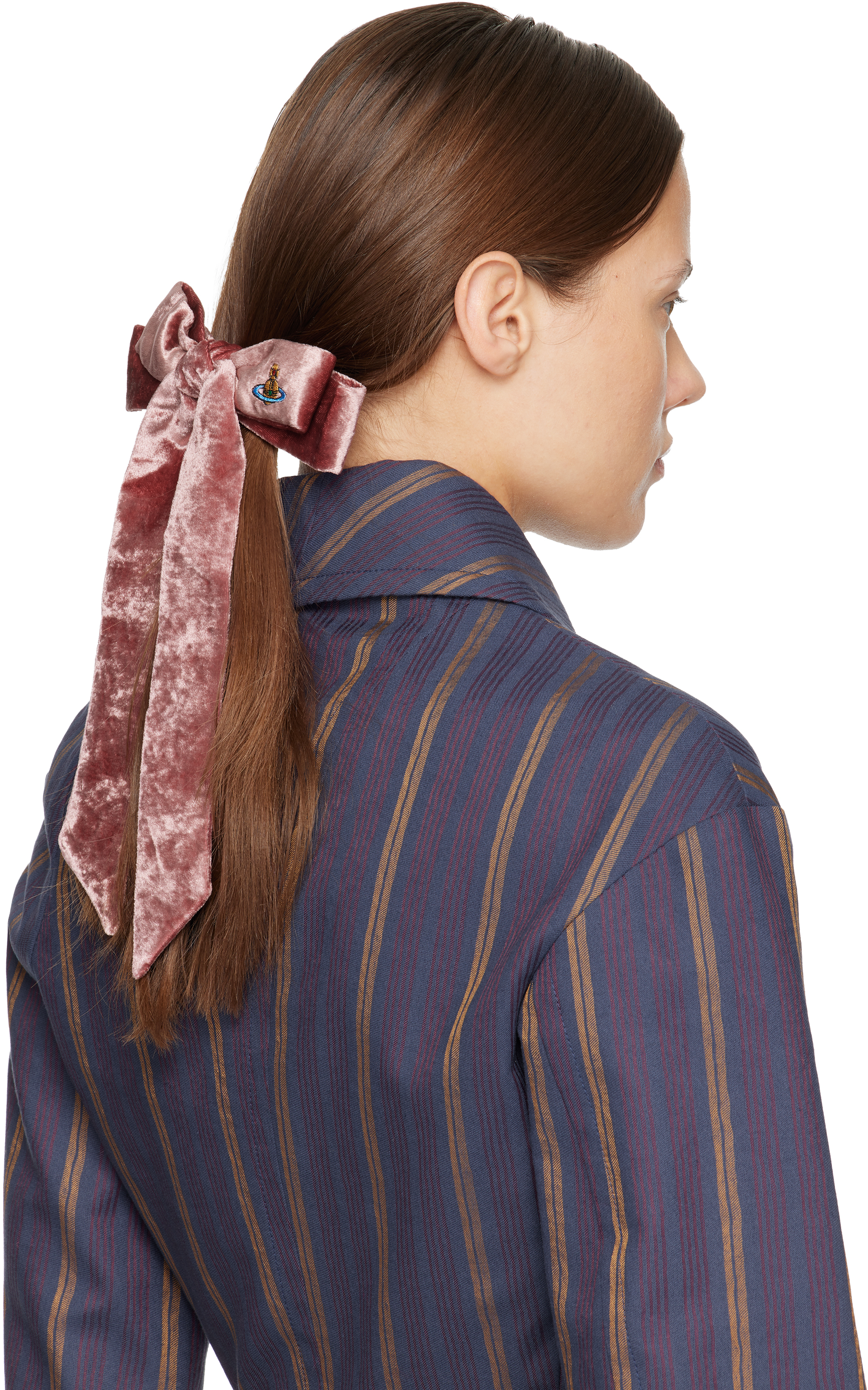 Vivienne Westwood Pink Flyes Hair Clip In Blue