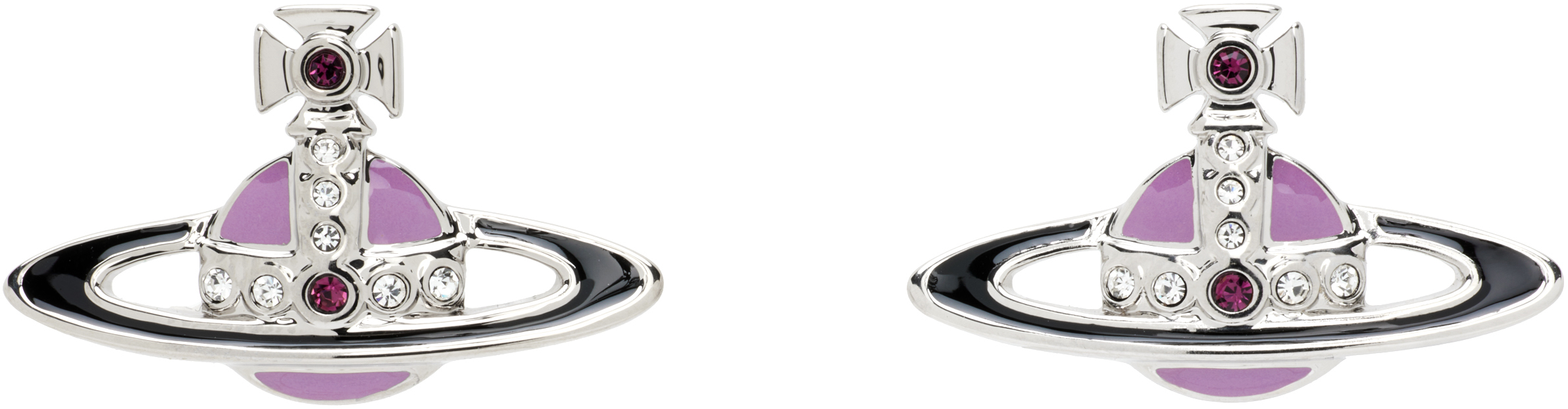 Vivienne Westwood Small Neo Bas Relief Earrings In Multi