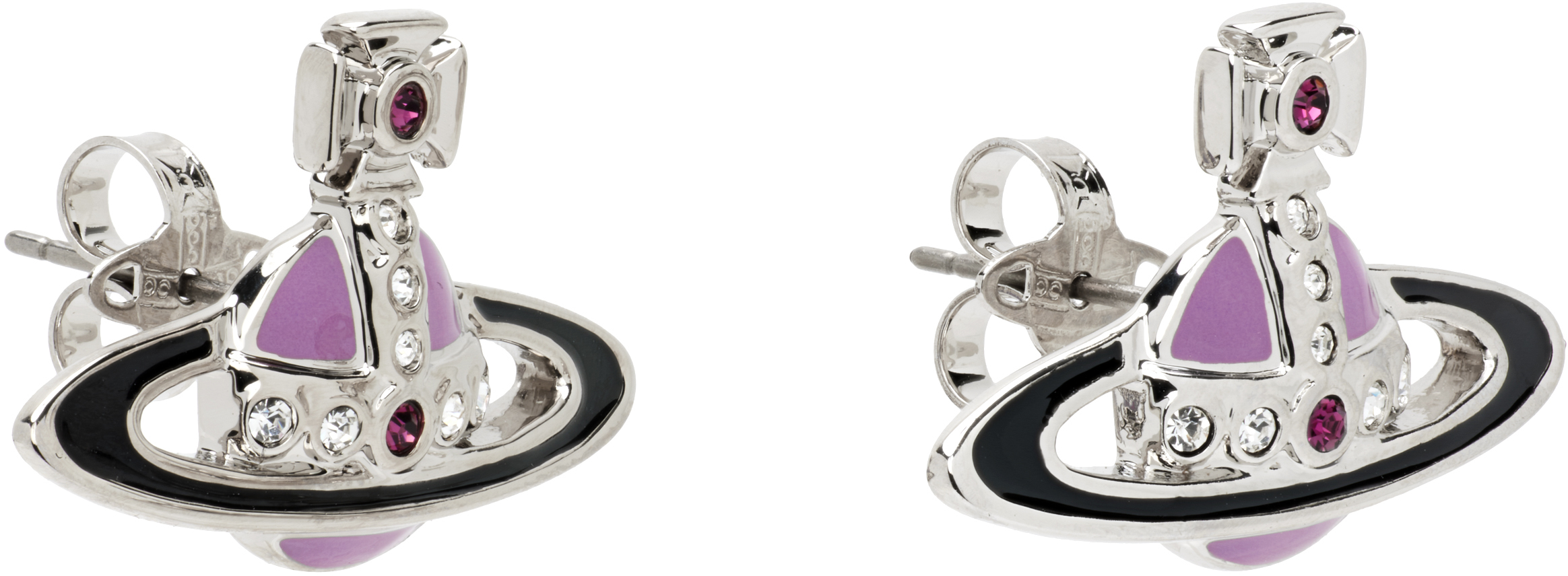 Vivienne Westwood Small Neo Bas Relief Earrings In Multi