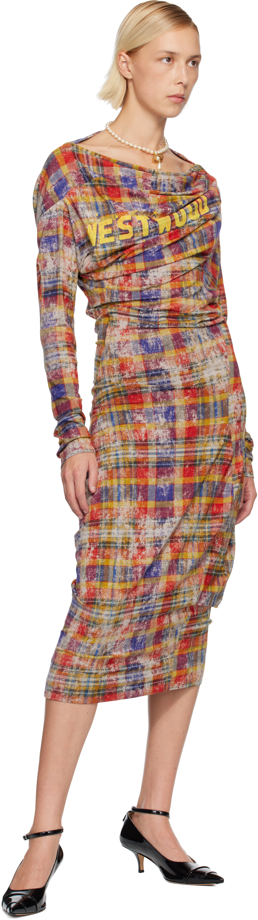 Vivienne Westwood One Row Pearl Drop Choker In Brown