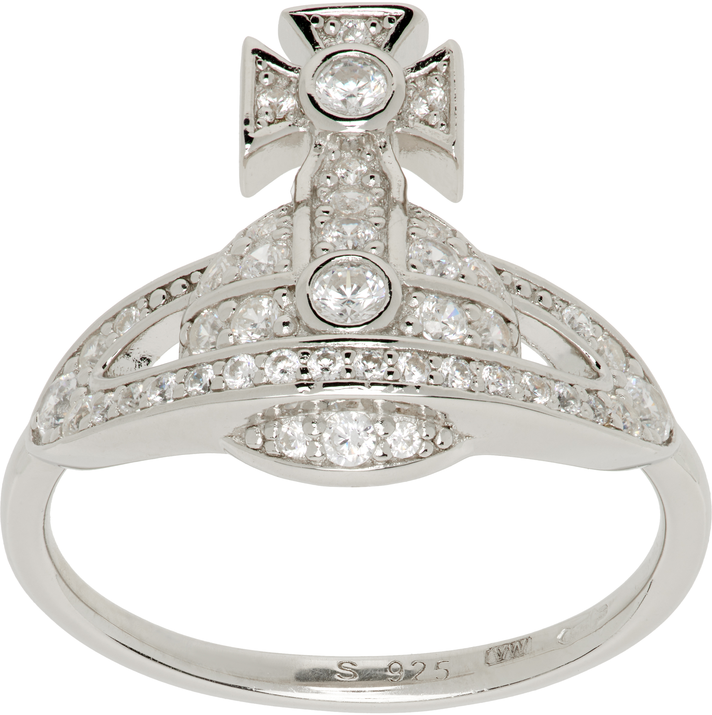 Vivienne Westwood Little Orb Ring In Metallic