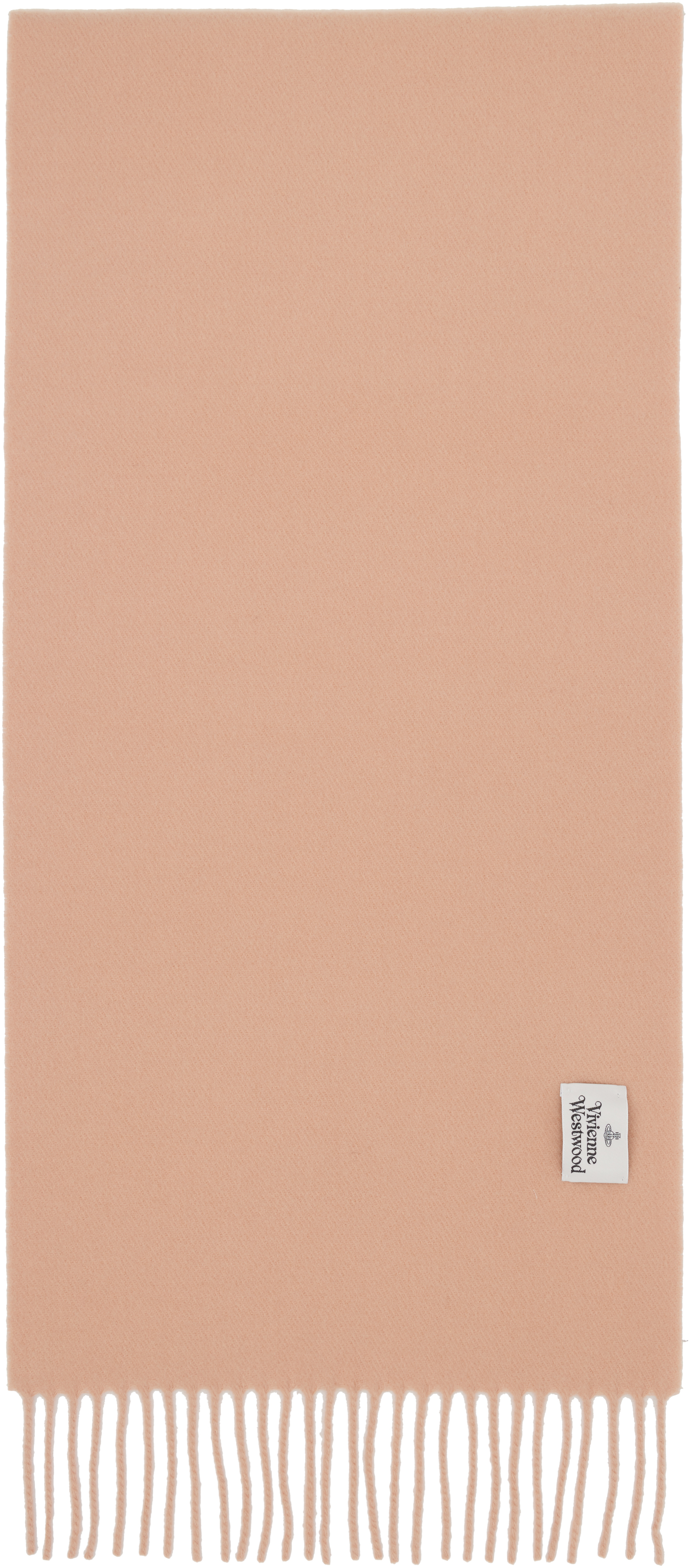 Vivienne Westwood Beige Embroidered Scarf