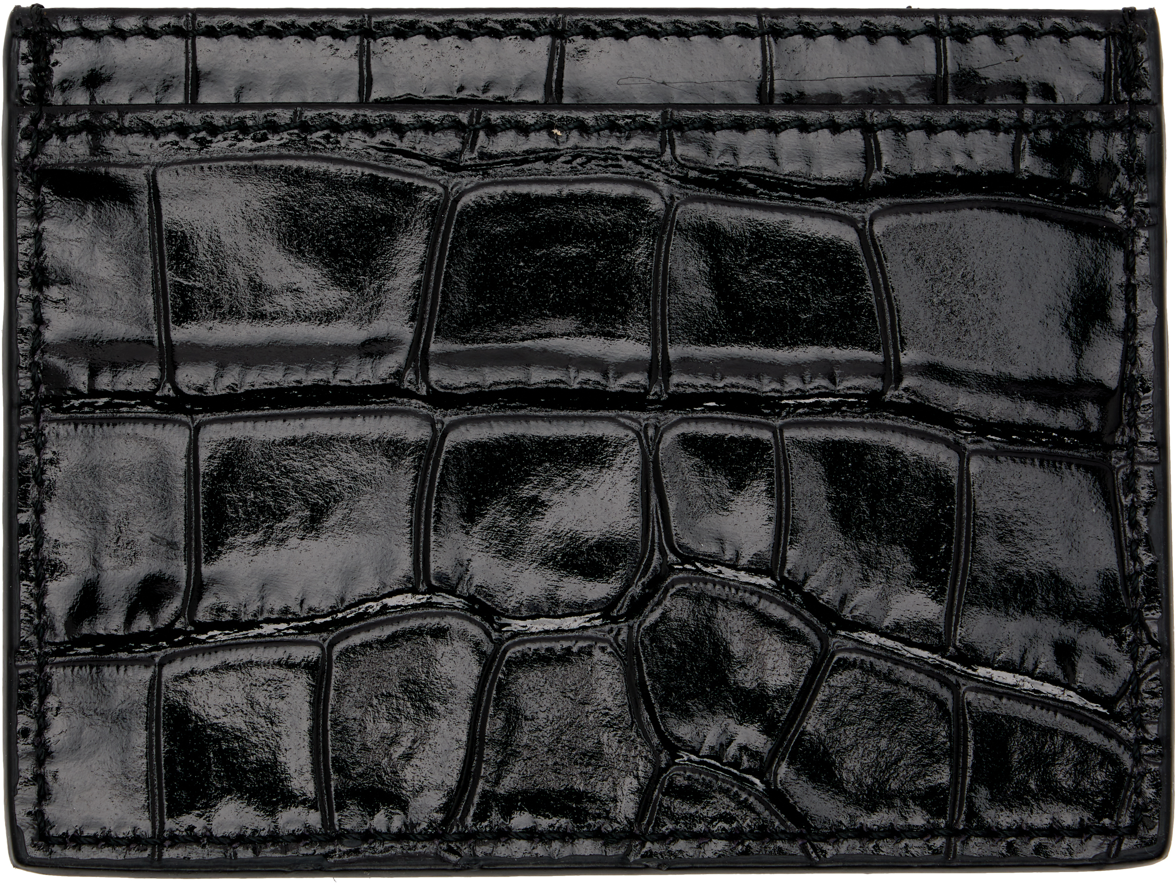 Vivienne Westwood Black Flat Card Holder In Black