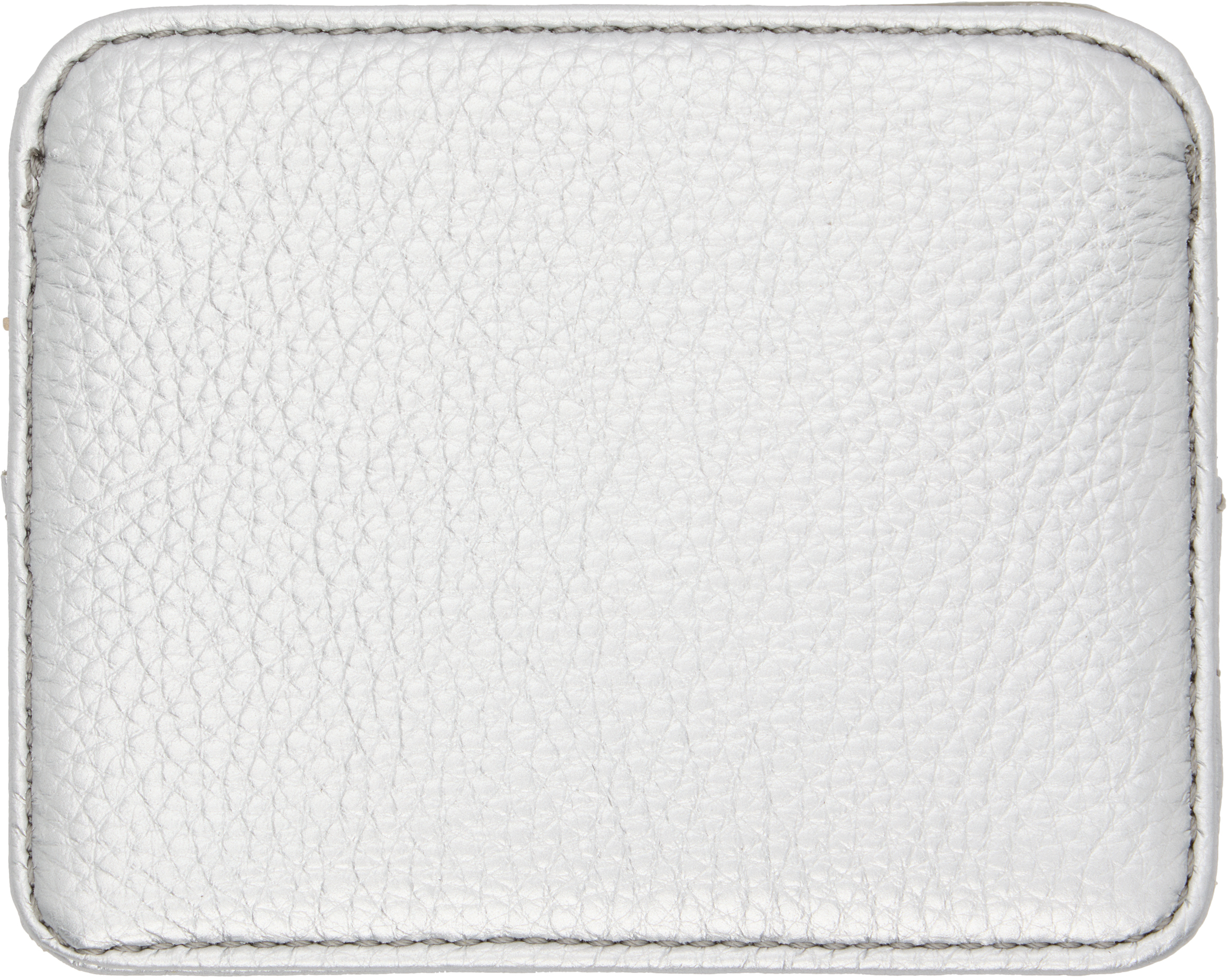 Vivienne Westwood Silver Half Moon Card Holder In White