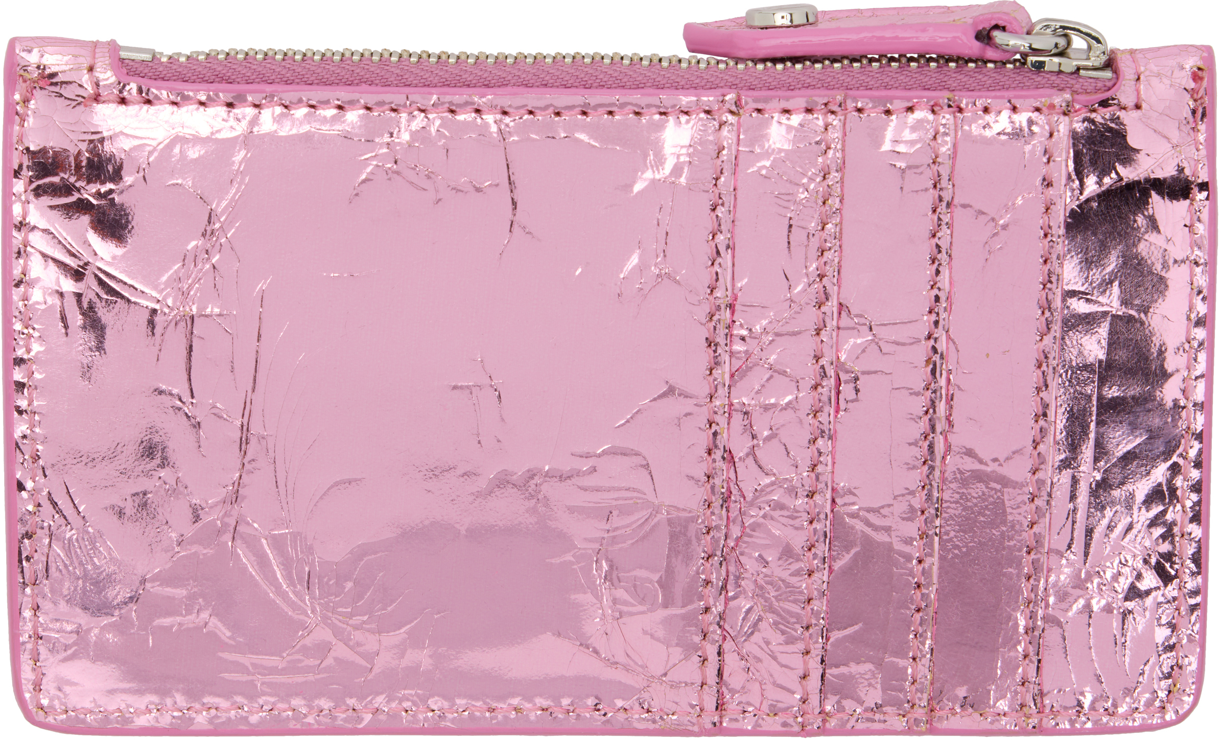 Vivienne Westwood Pink Slim Lg Card Holder In Pink