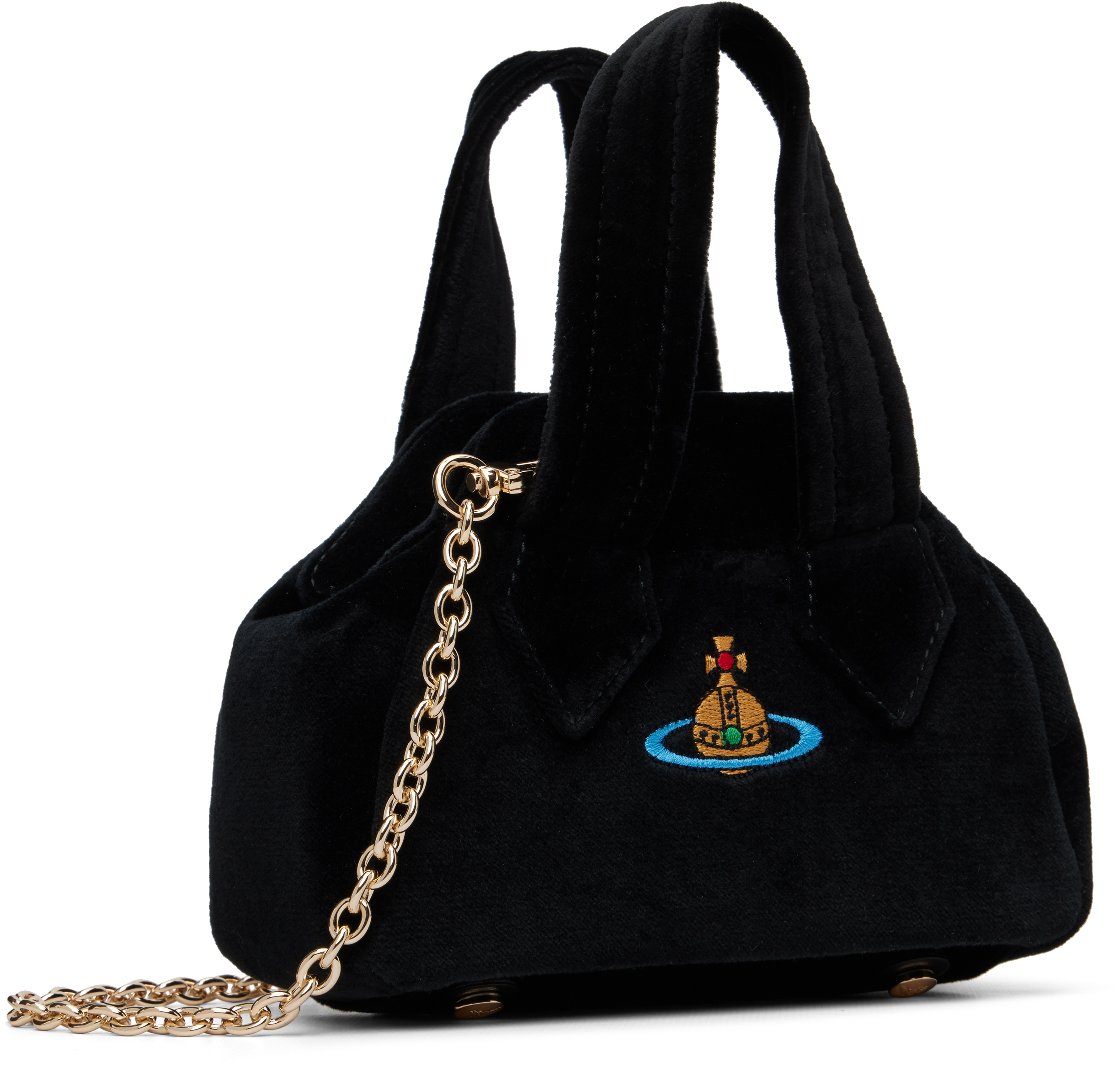 Vivienne Westwood Black Archie Mini Bag In Black