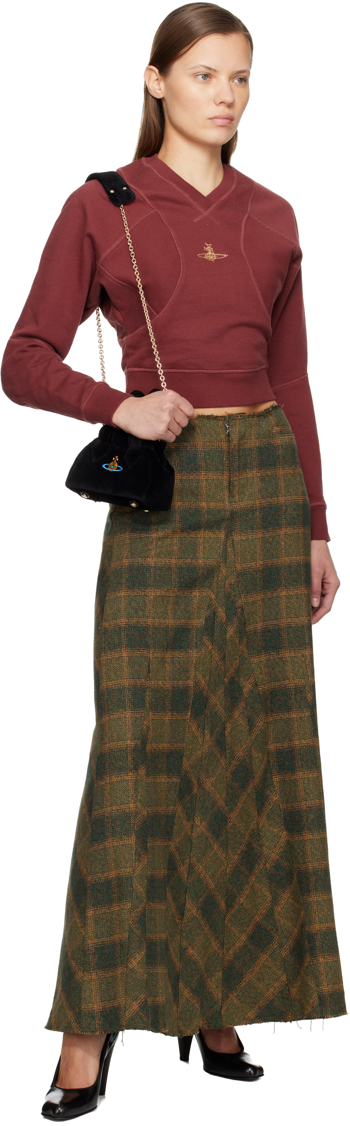 Vivienne Westwood Black Archie Mini Bag In Black