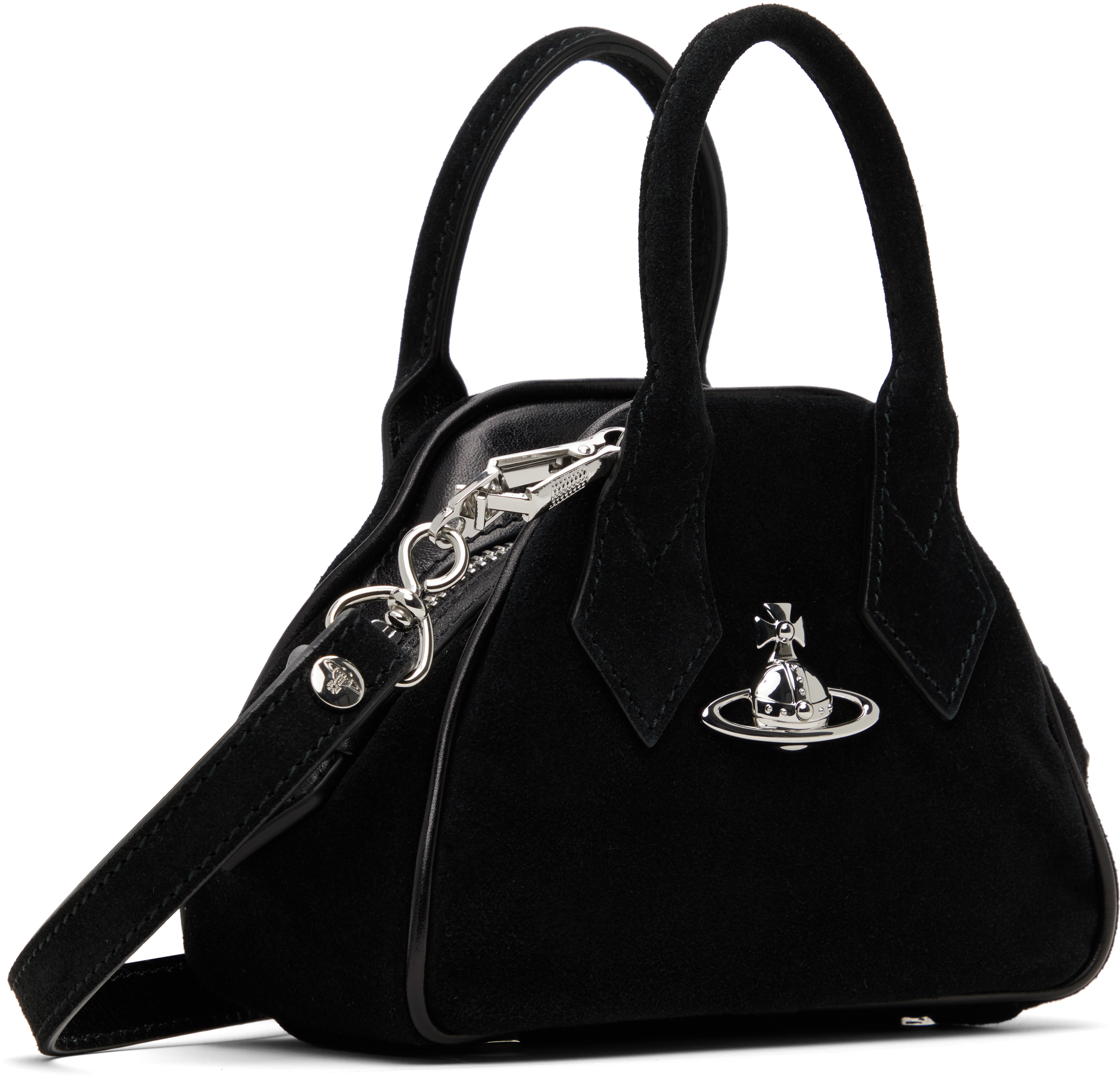 Vivienne Westwood Black Mini Yasmine Bag In Black