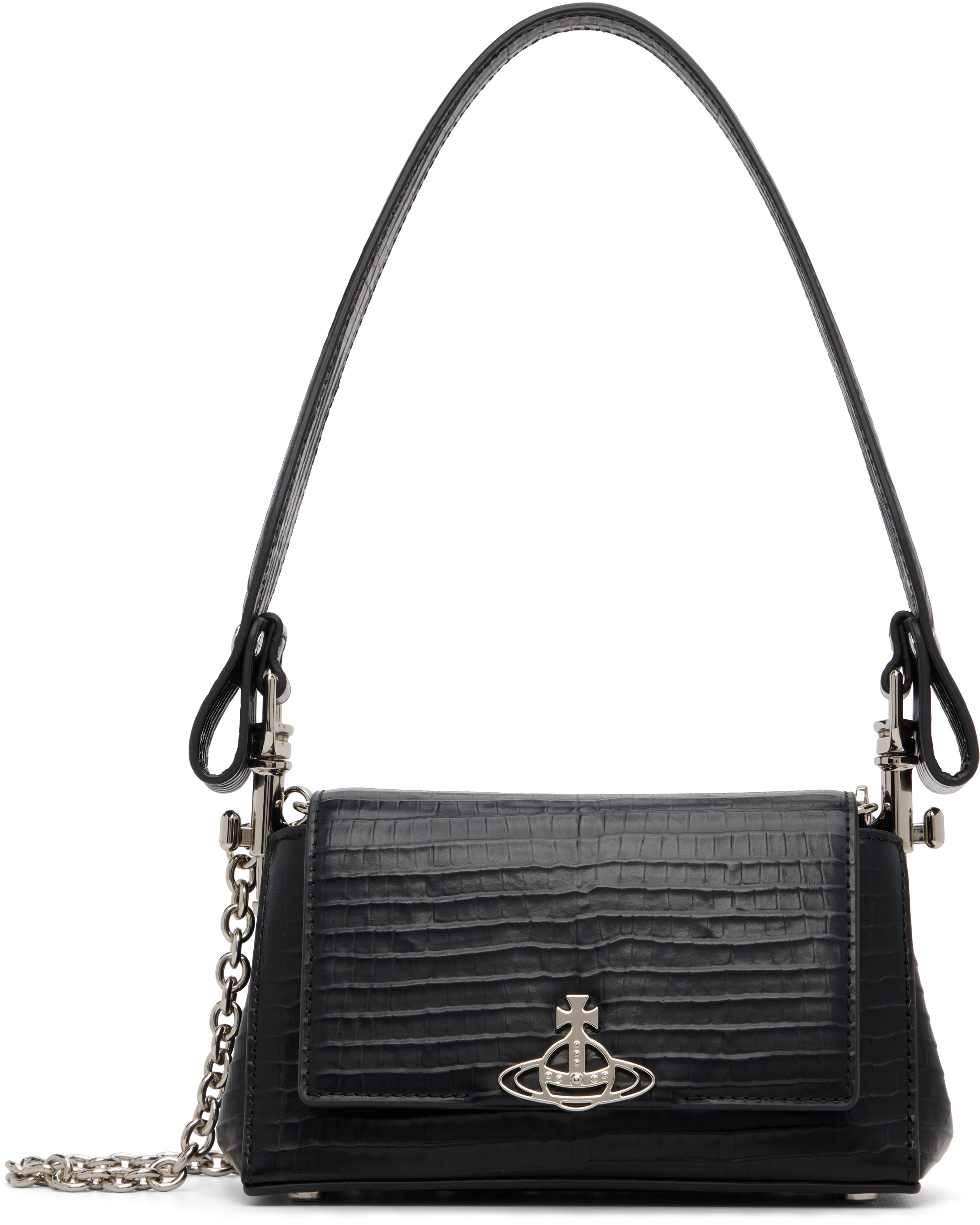 Vivienne Westwood: Black Small Hazel Bag | SSENSE