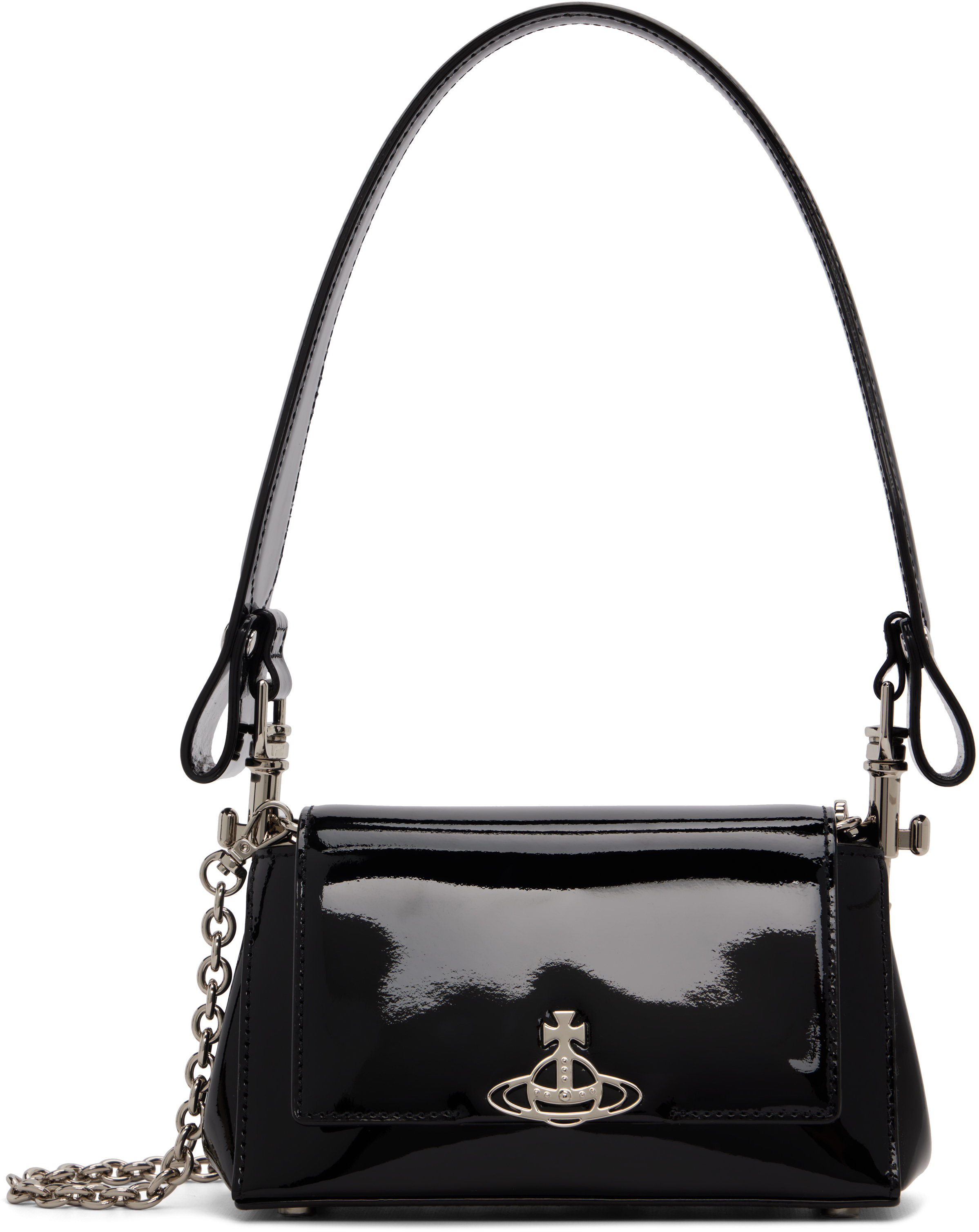 【新品未使用】VivienneWestwood 51020001 BLACK Black Small Hazel Bag by Vivienne Westwood on Sale
