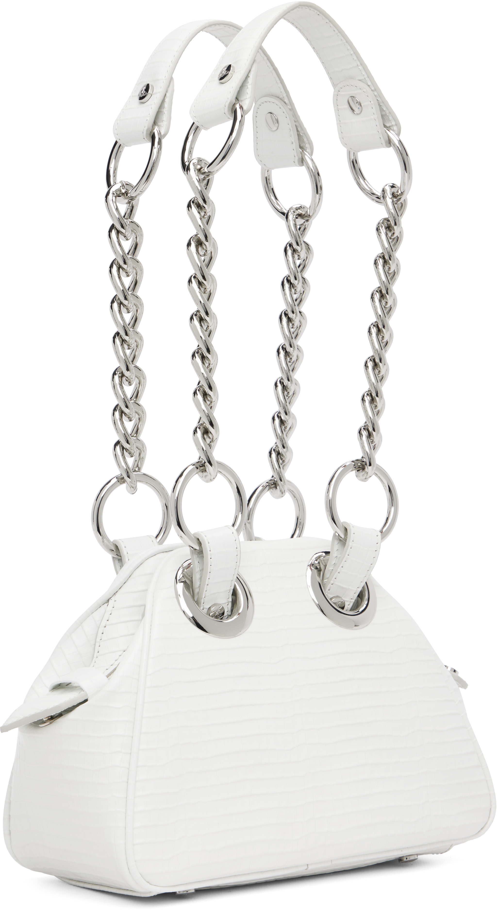 Vivienne Westwood White Archive Orb Chain Handbag