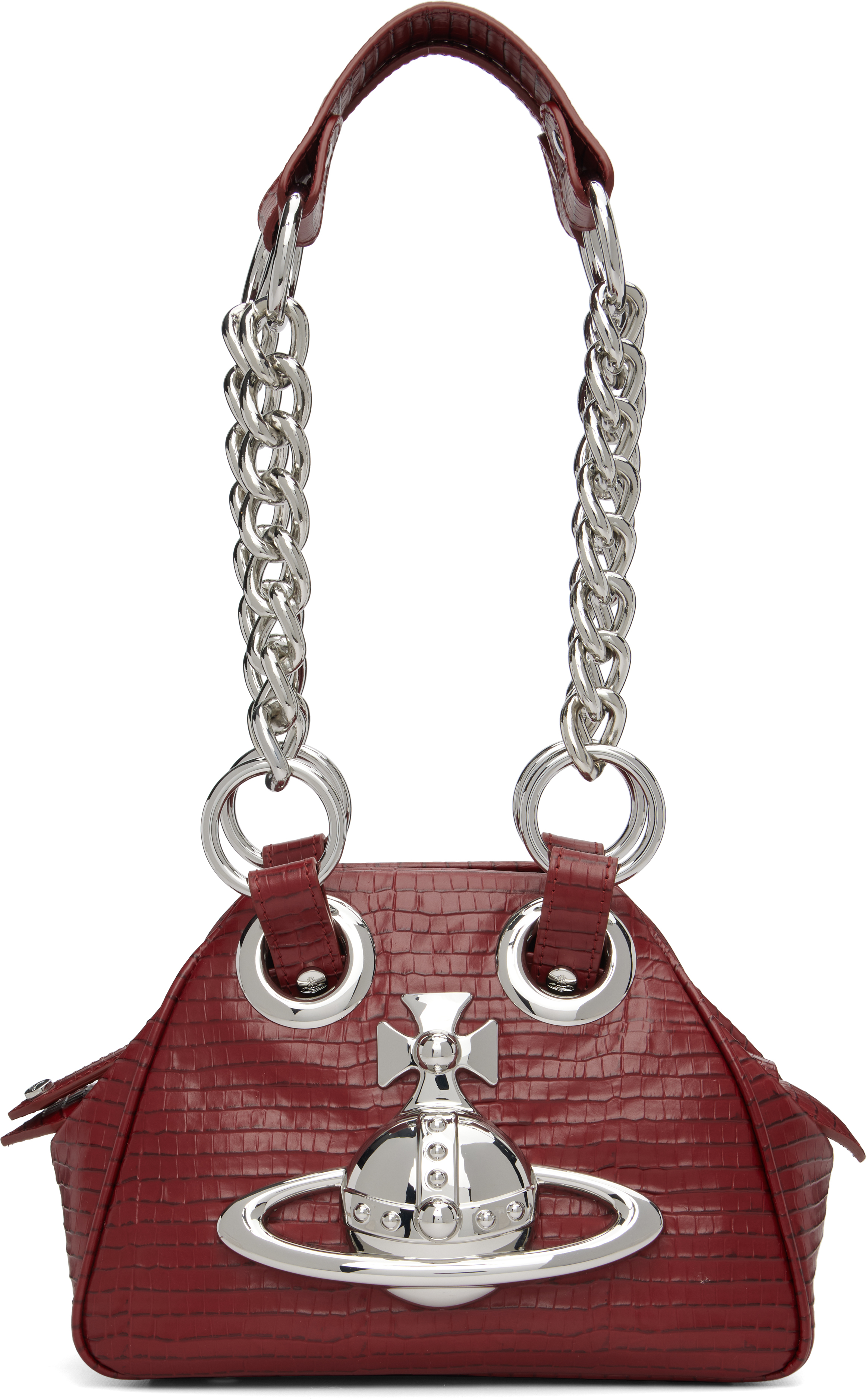 Vivienne Westwood Red Archive Orb Chain Handbag