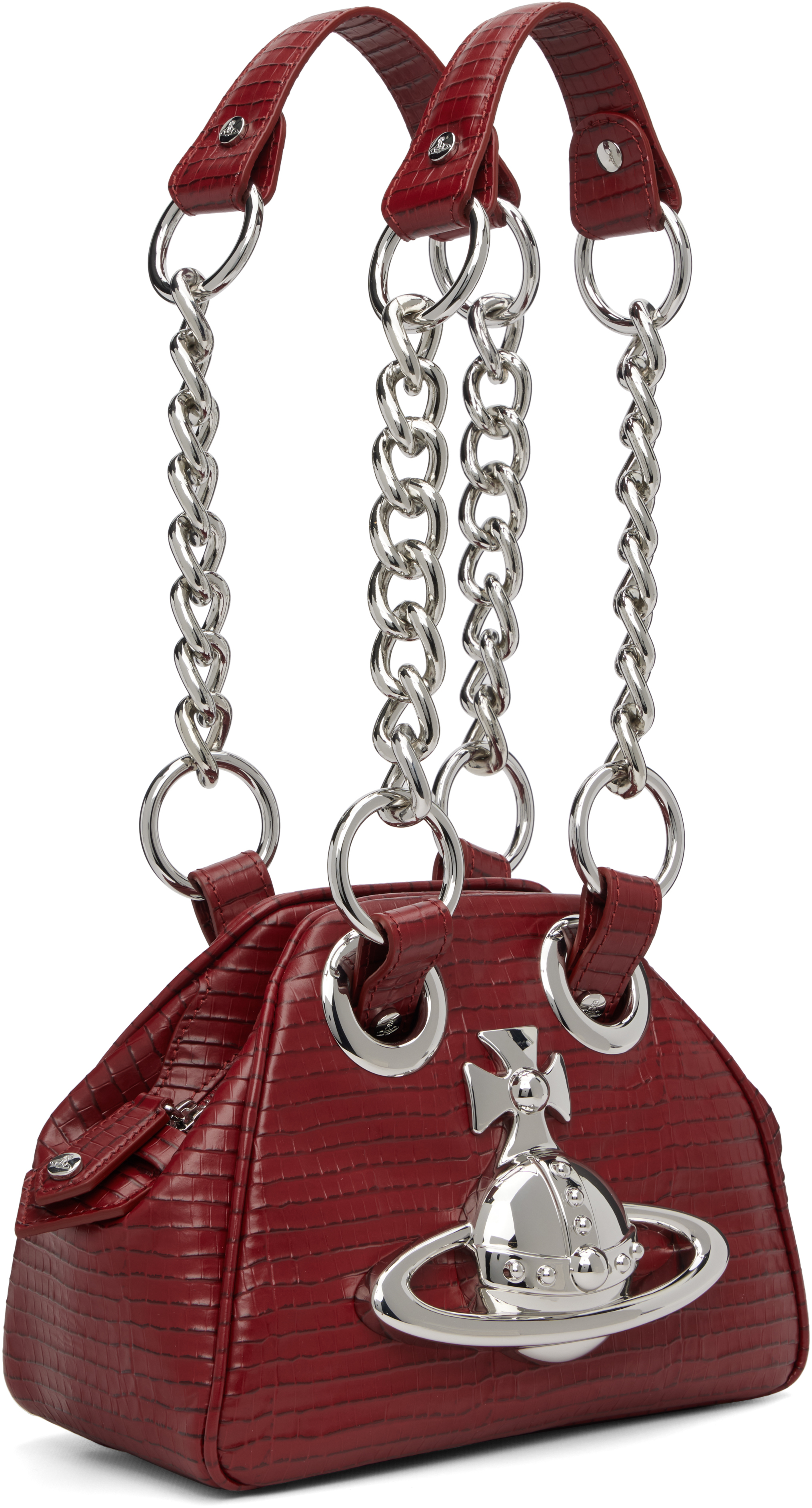 Vivienne Westwood Red Archive Orb Chain Handbag