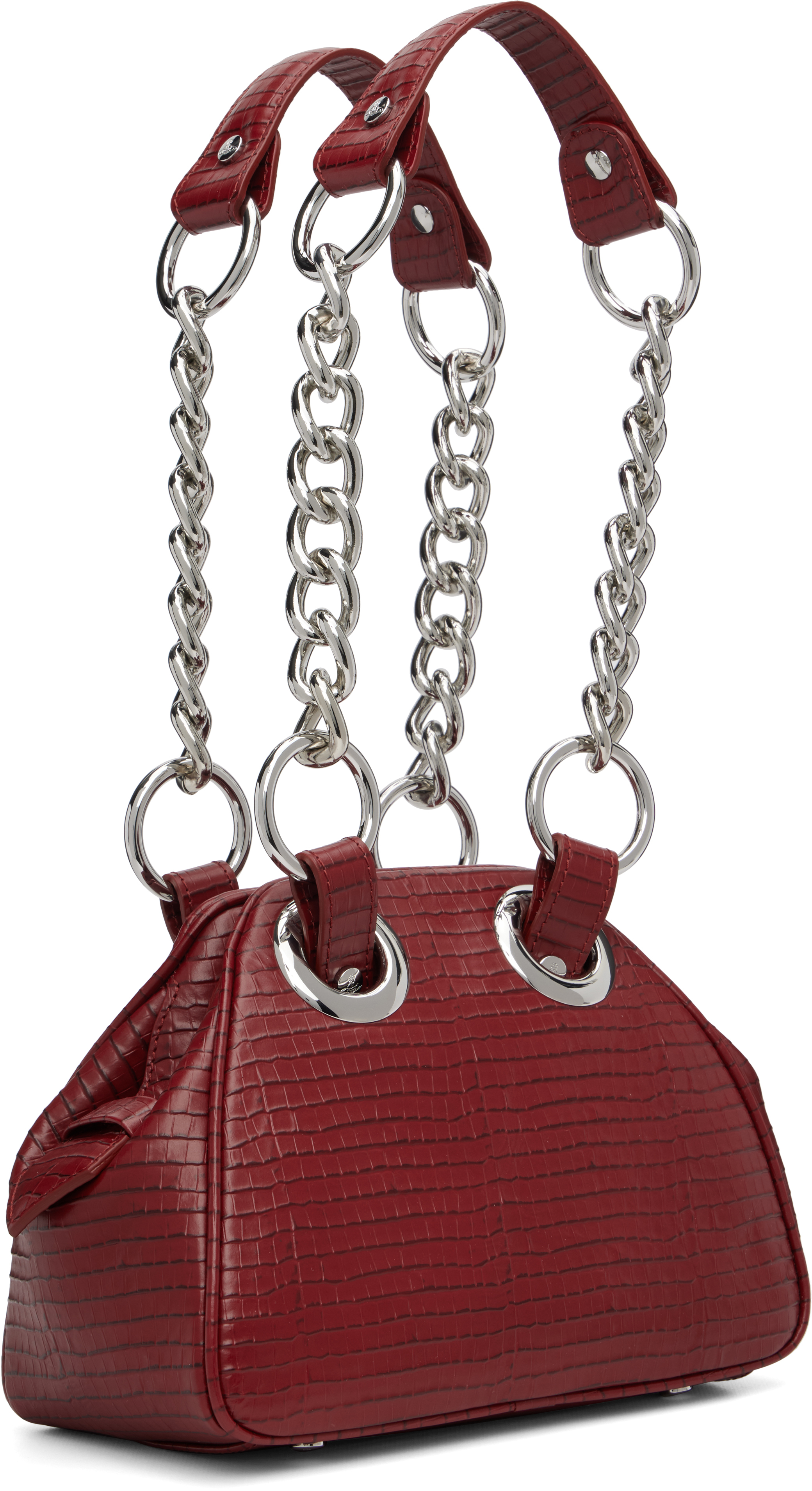 Vivienne Westwood Red Archive Orb Chain Handbag