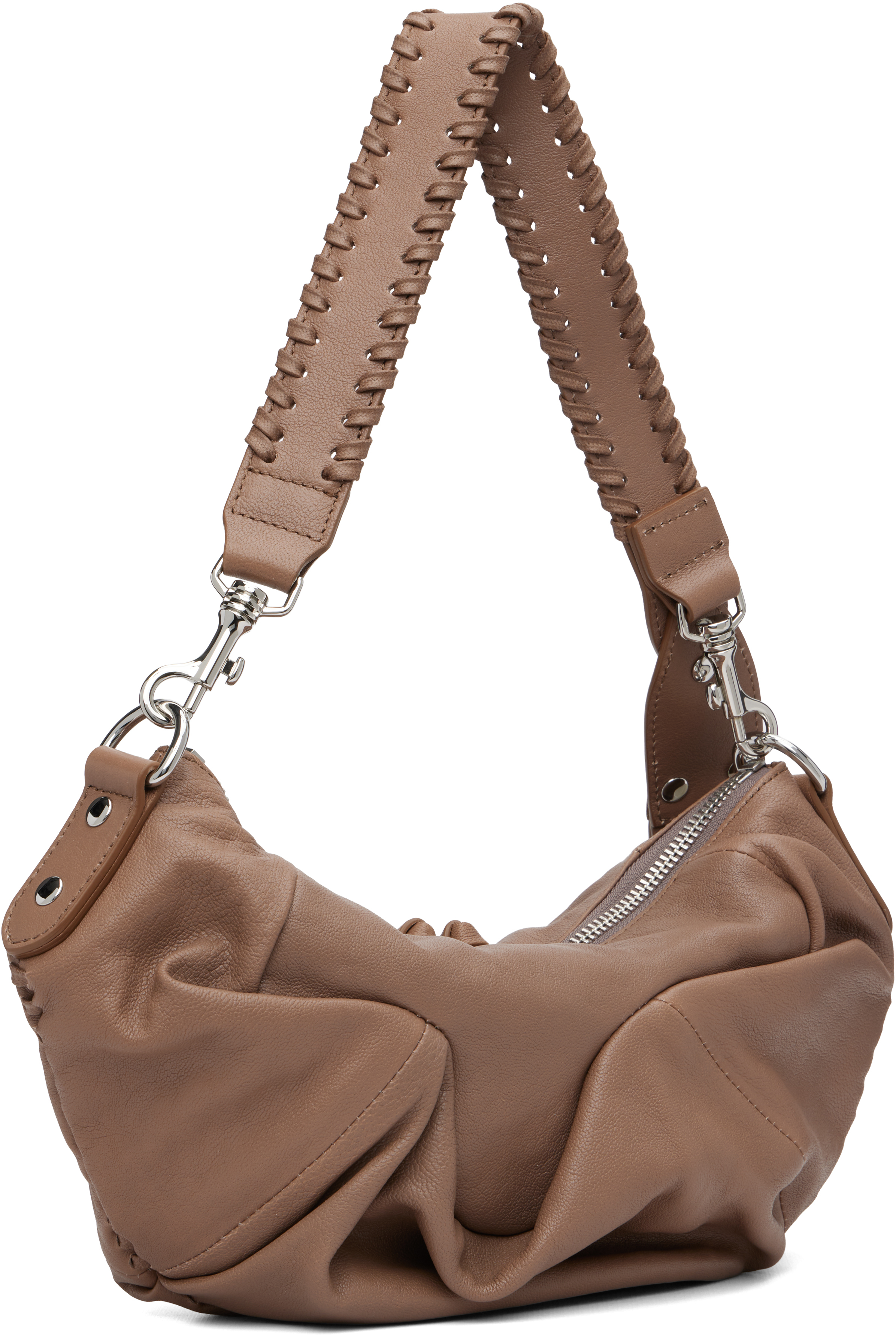 Vivienne Westwood Taupe Agnes Small Shoulder Bag