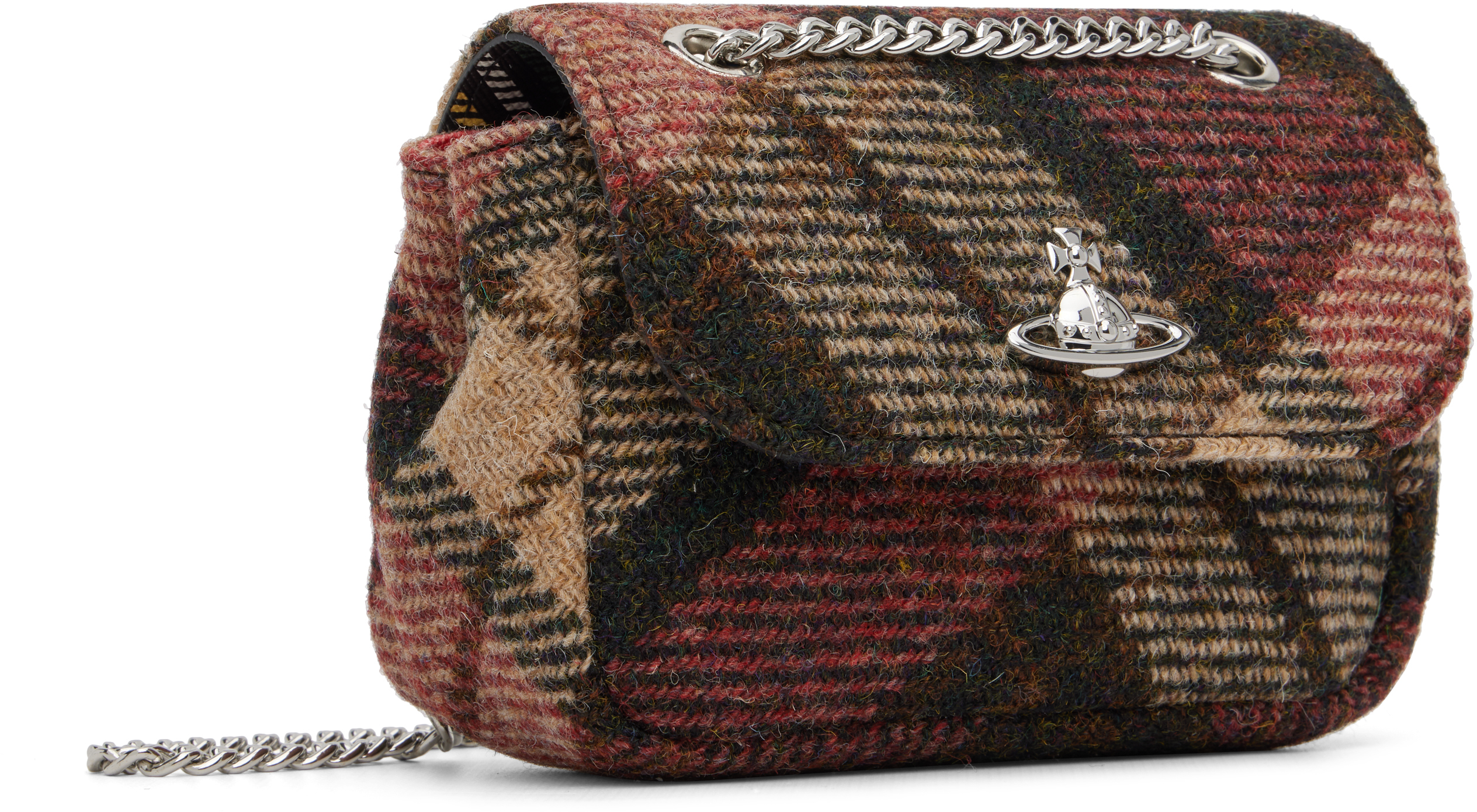 Vivienne Westwood Red & Brown Small Bag In Multi