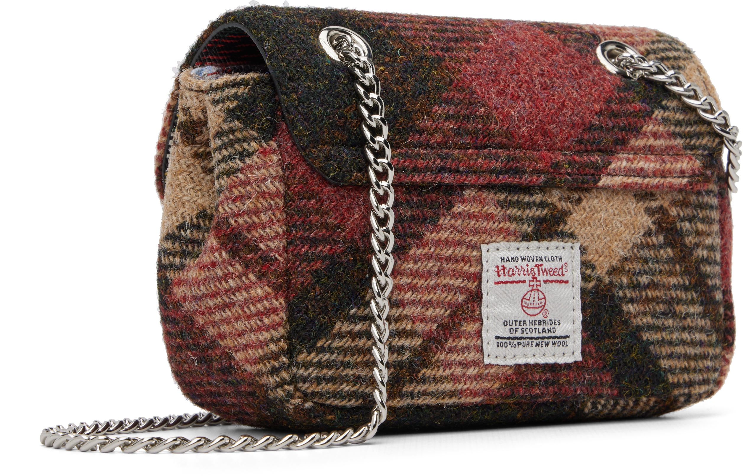 Vivienne Westwood Red & Brown Small Bag In Multi