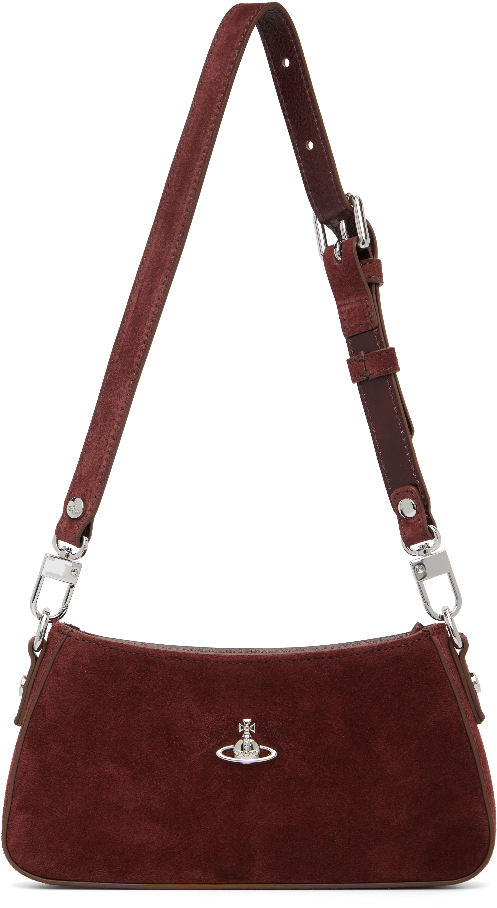 Vivienne Westwood Suede Shoulder Bag Adjustable Strap