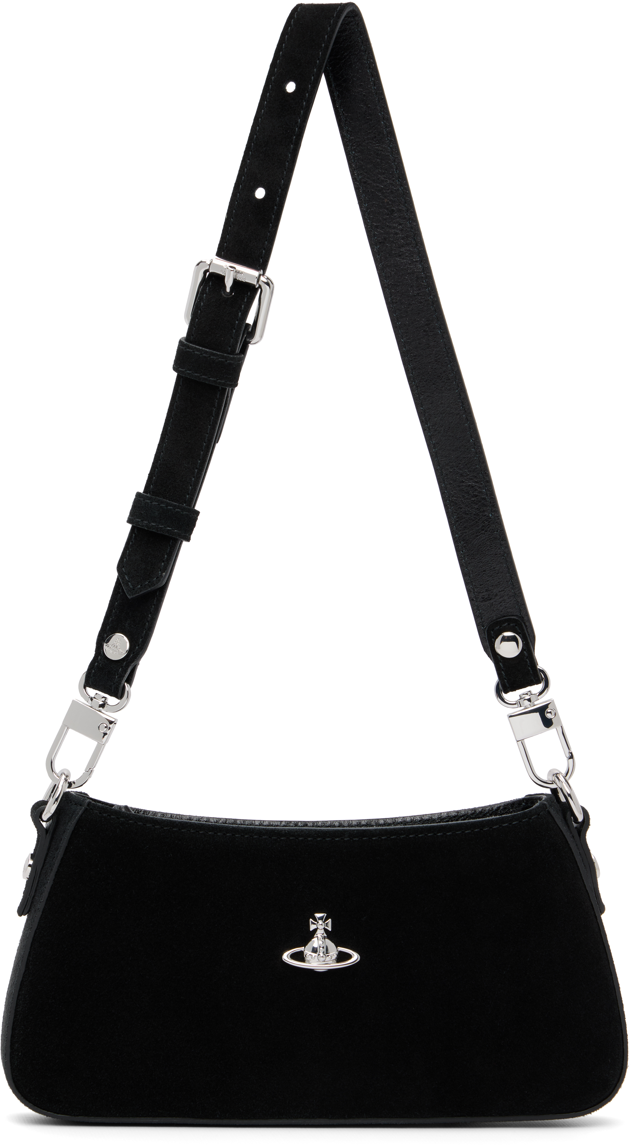 Vivienne Westwood Black Tasha Shoulder Phone Bag In Black