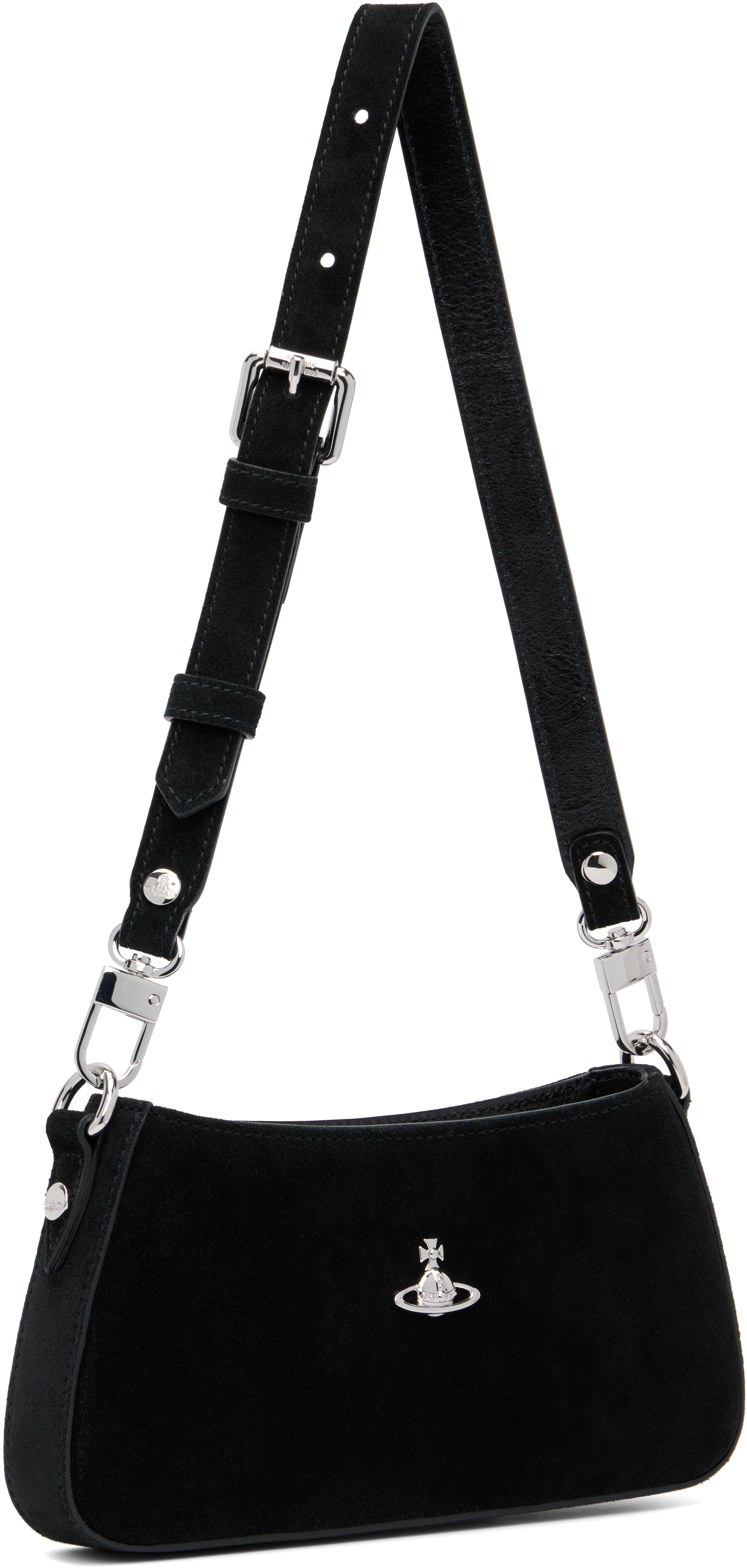 Vivienne Westwood Black Tasha Shoulder Phone Bag In Black