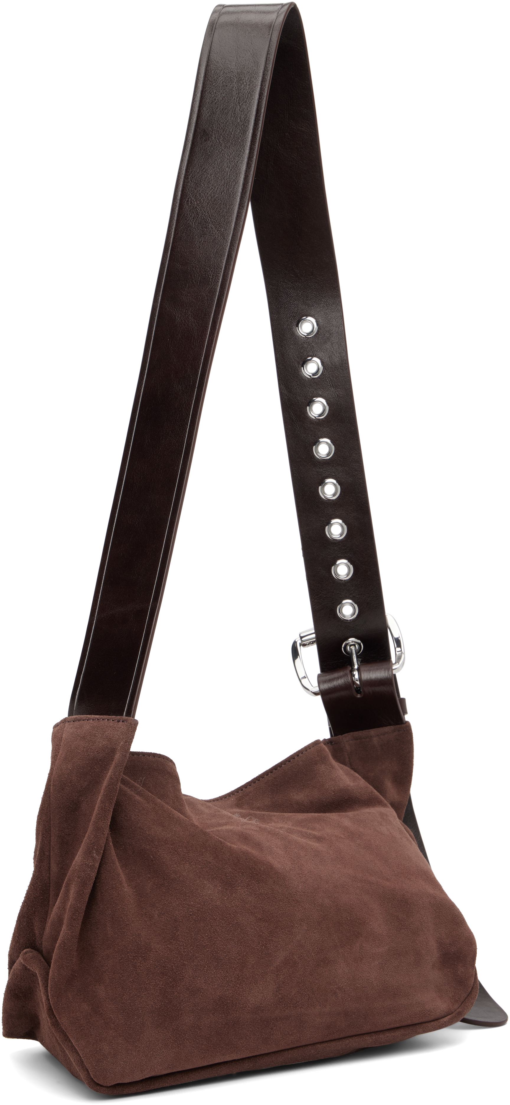 Vivienne Westwood Brown Suede Maxime Small Crossbody Bag